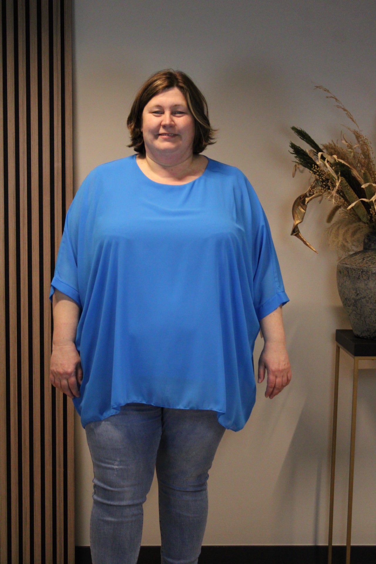 Lou | Bluse hellblau 52 bis 58