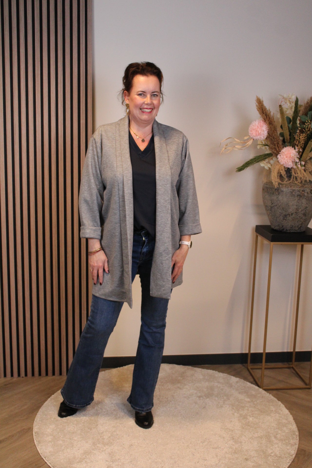 Mara | Bluse weiß Langarm 38 bis 48