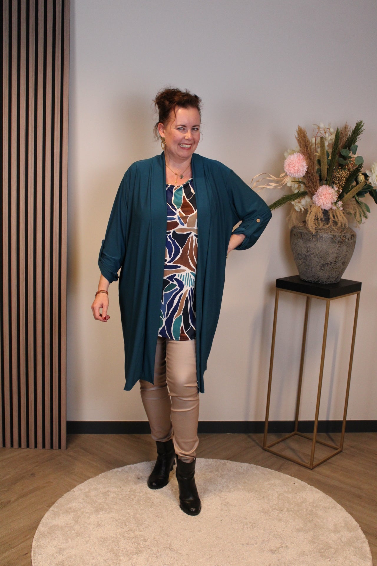 Sara | Bluse Langarm Grün 52 bis 58