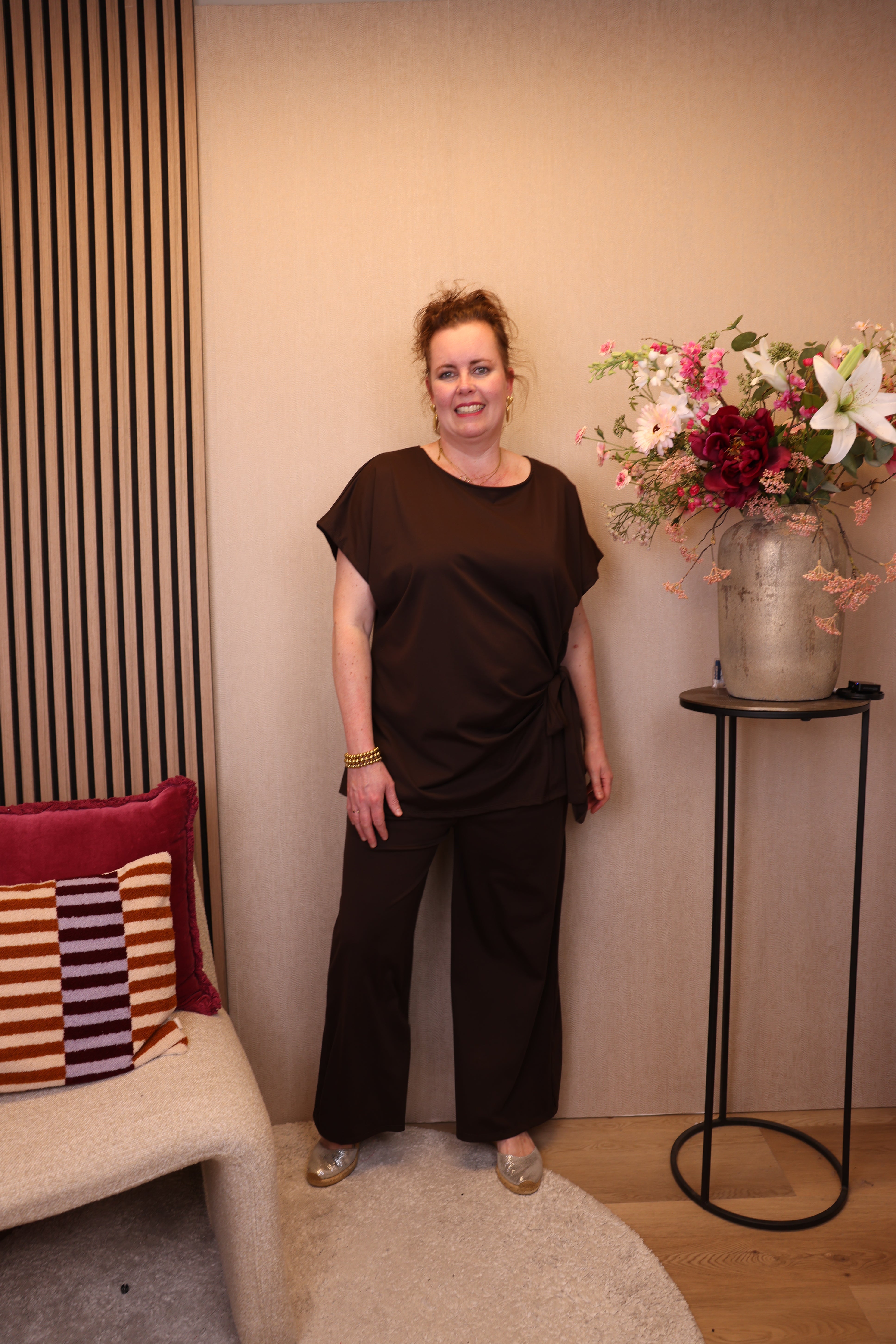Dora | Bluse schwarz Langarm 52 bis 58