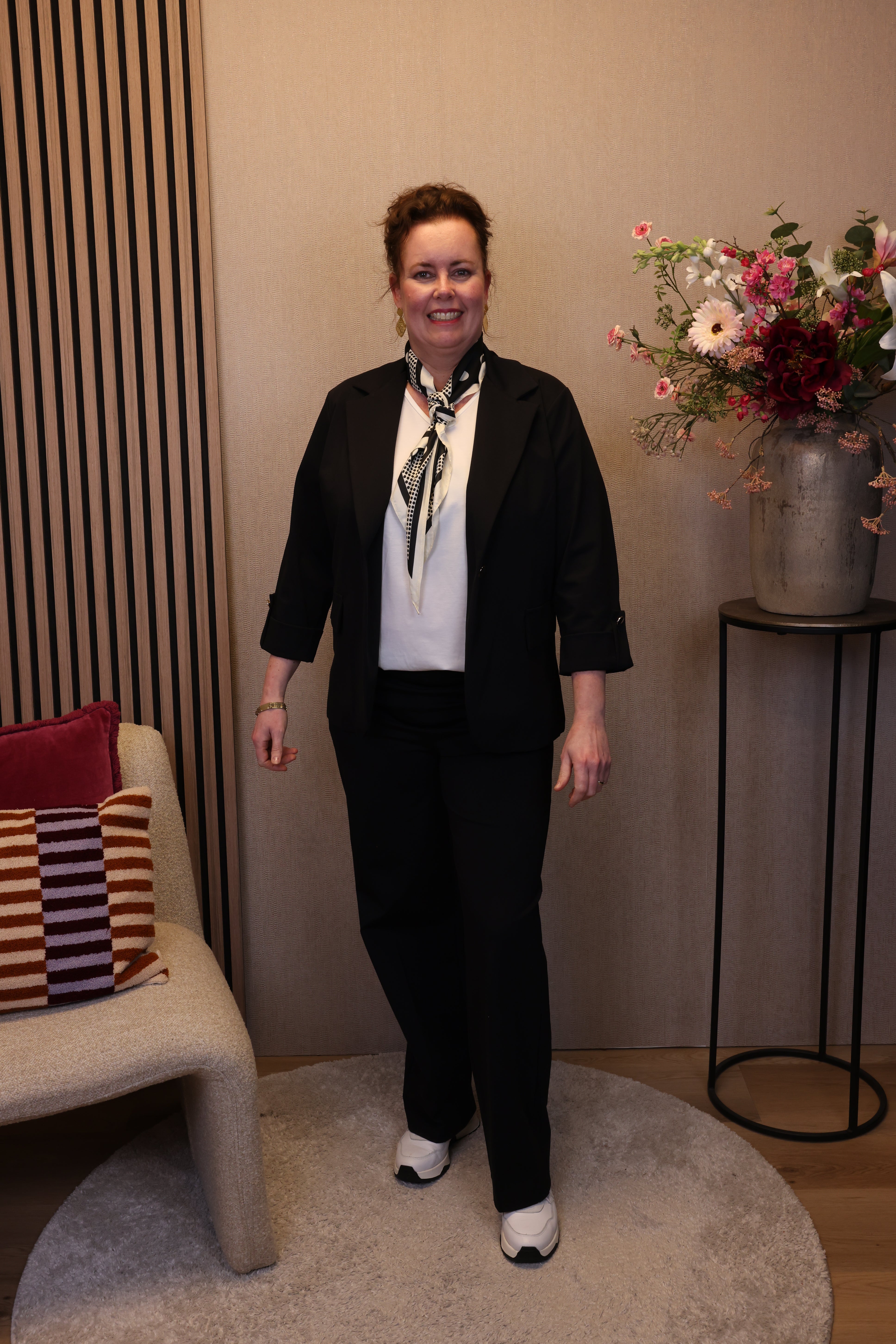 Stippen | Sjaal zwart