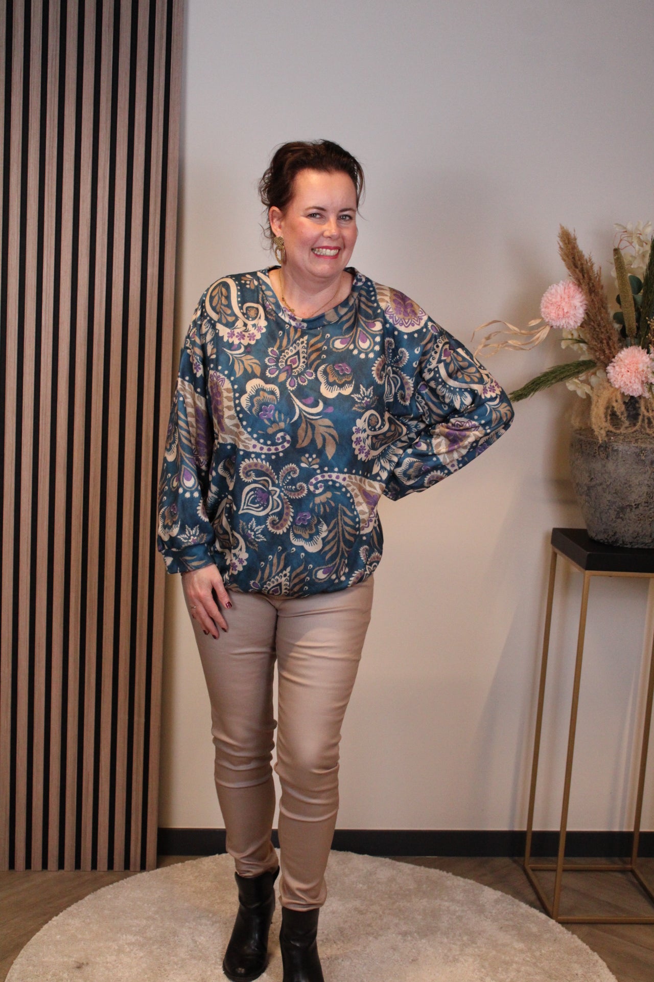 Mara | Bluse weiß Langarm 38 bis 48