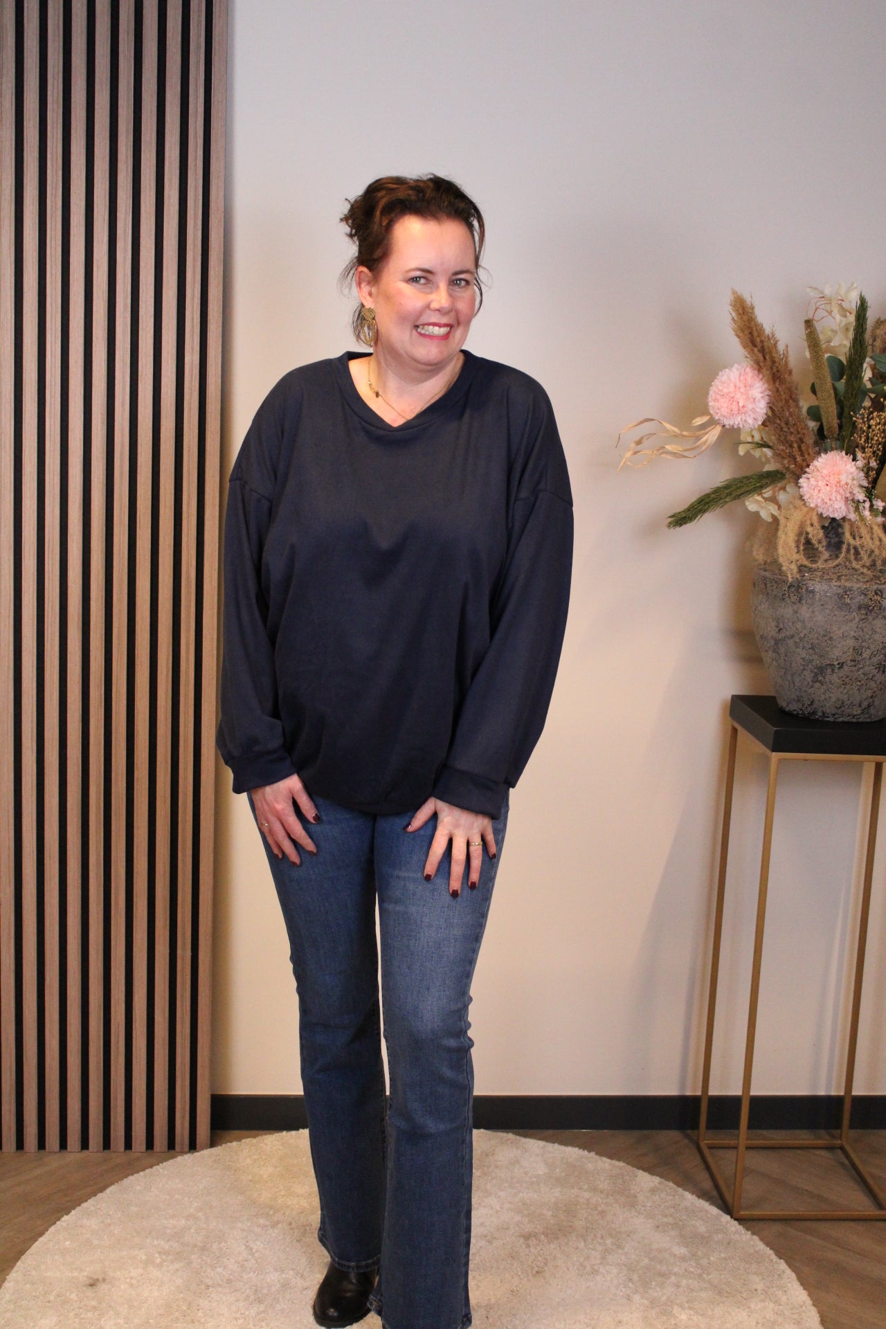 Mara | Bluse weiß Langarm 38 bis 48