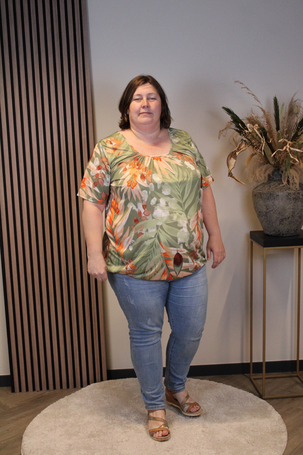 Dora | Bluse schwarz Langarm 52 bis 58