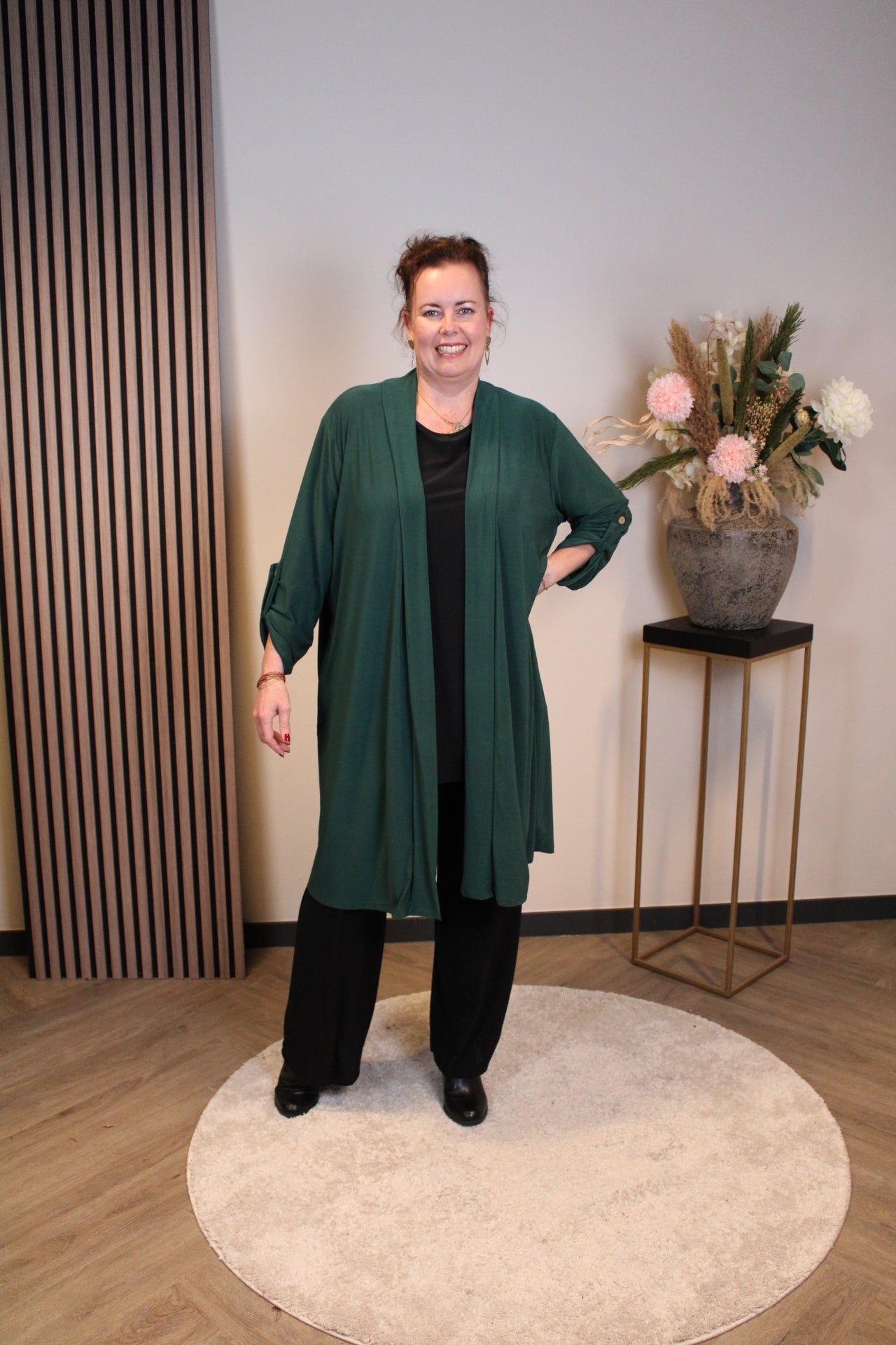 Sara | Bluse Langarm Grün 52 bis 58