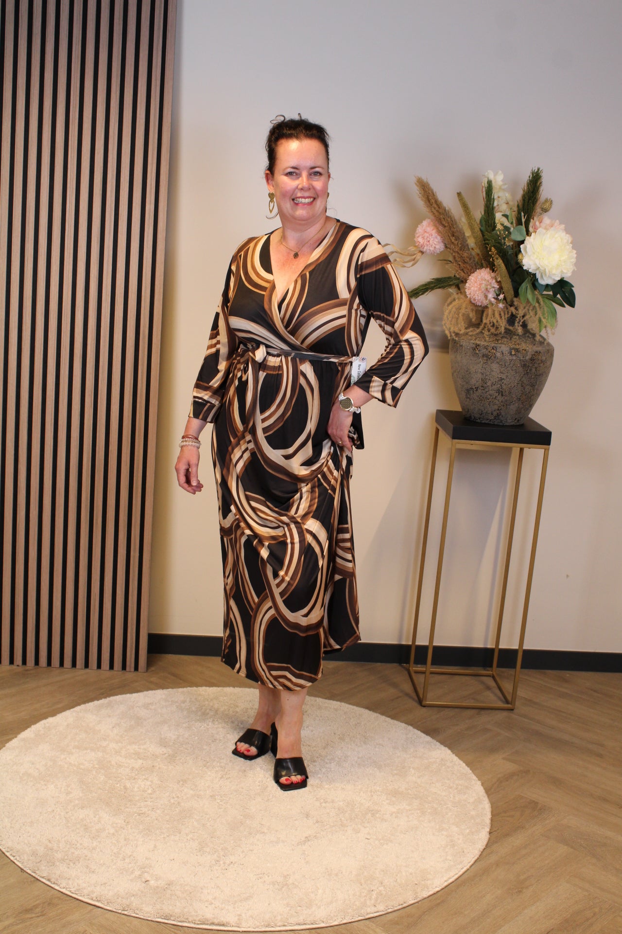 Dora | Bluse schwarz Langarm 52 bis 58