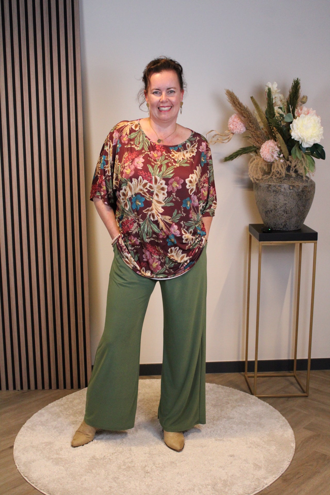 Dora | Bluse schwarz Langarm 52 bis 58