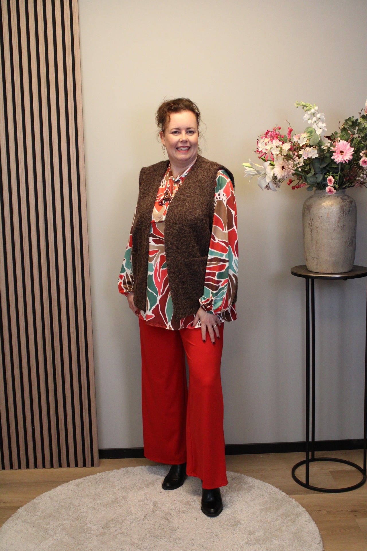 Hilda | Bluse grün Langarm 48 bis 52