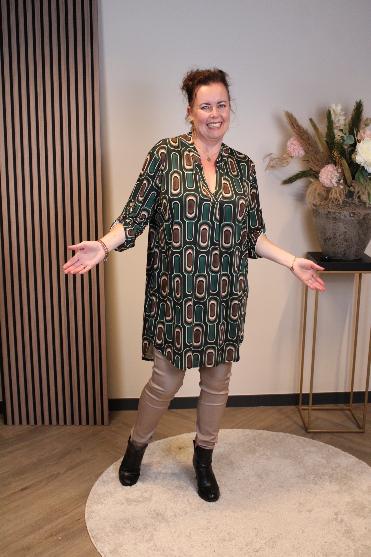 Tineke | Tuniek groen 48 t/m 52