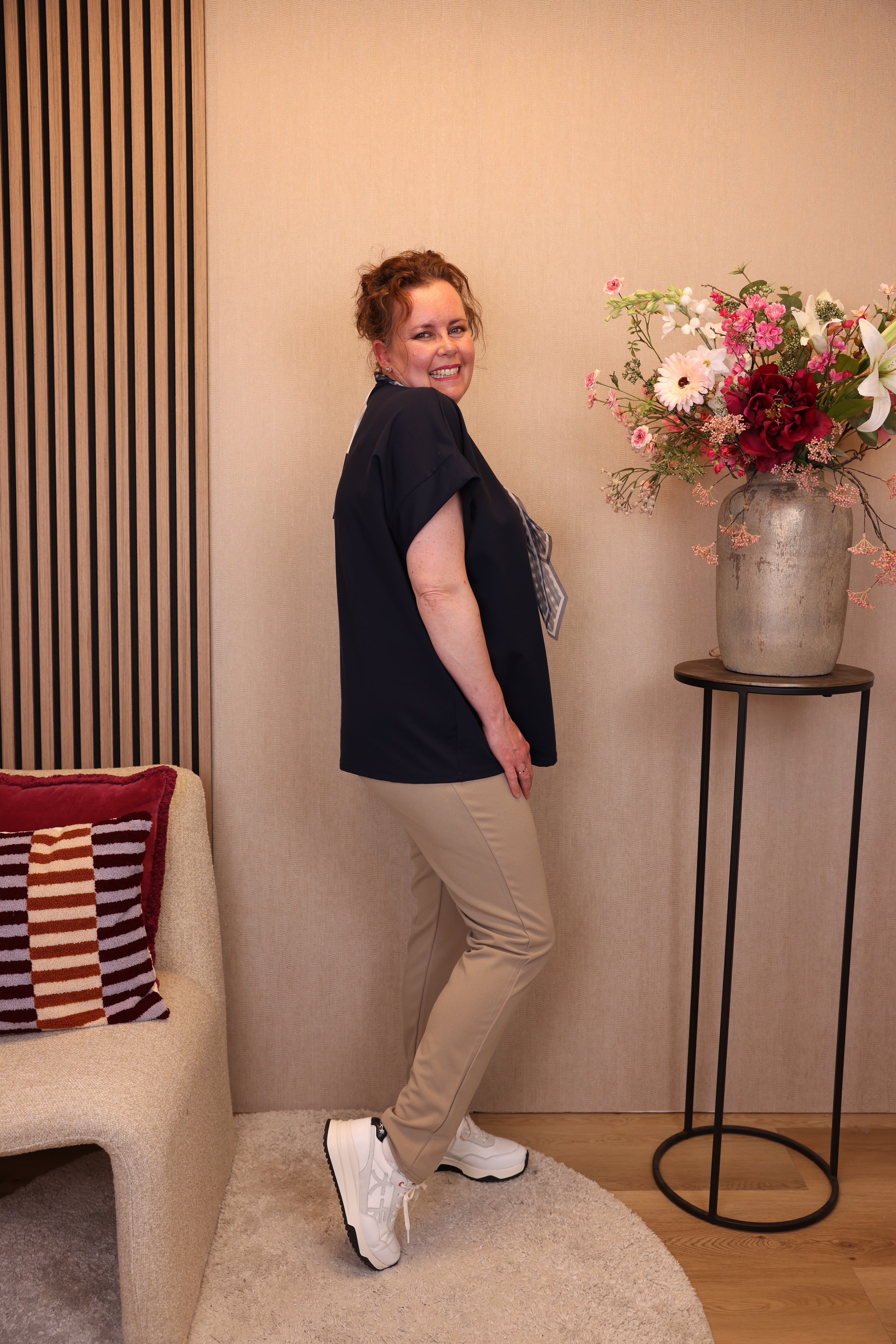 Dora | Bluse schwarz Langarm 52 bis 58