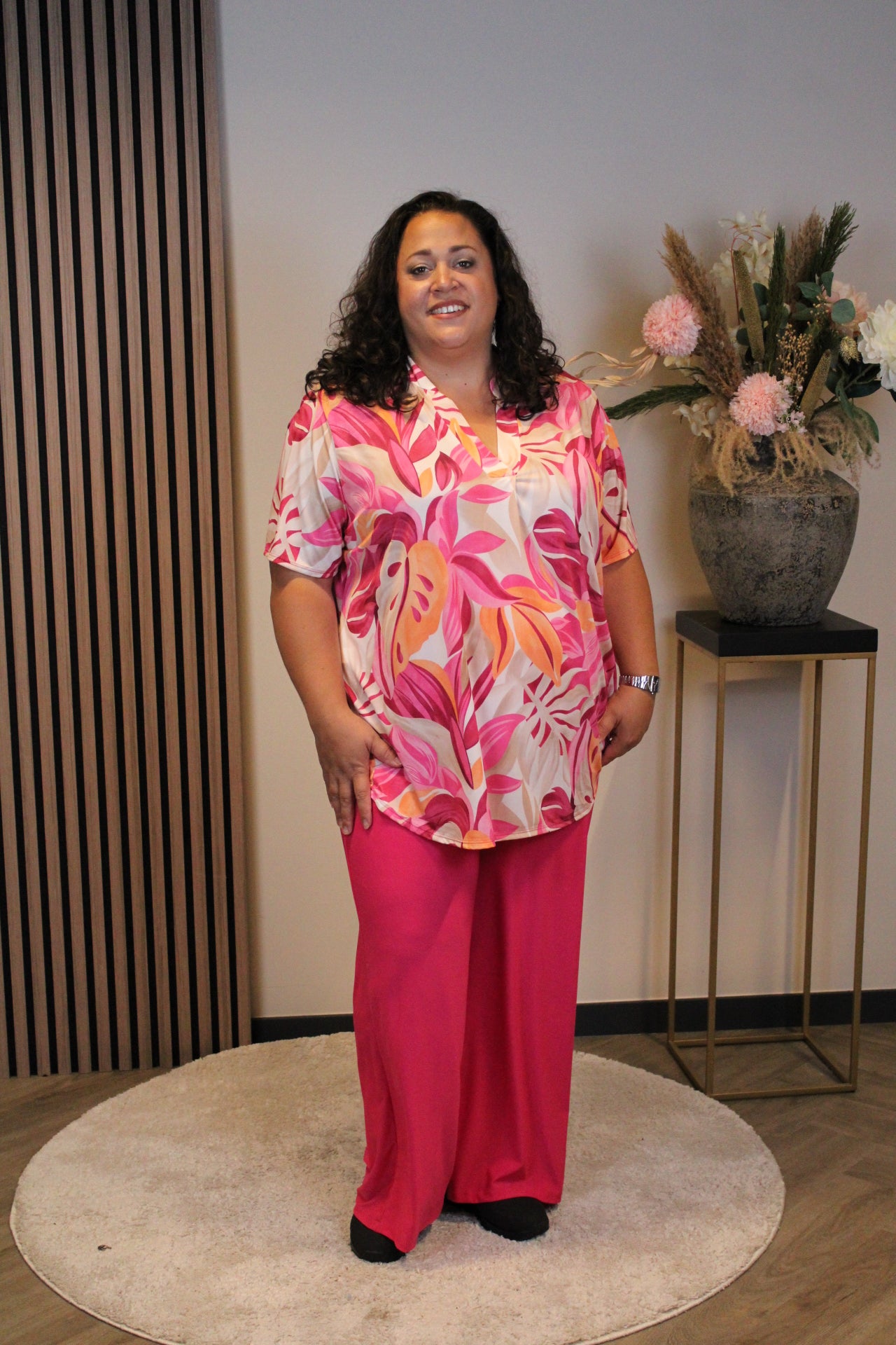 Dora | Bluse schwarz Langarm 52 bis 58