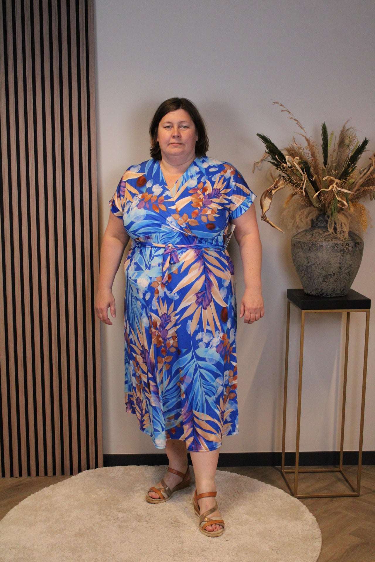 Annebel | Kleid blau 50 bis 54