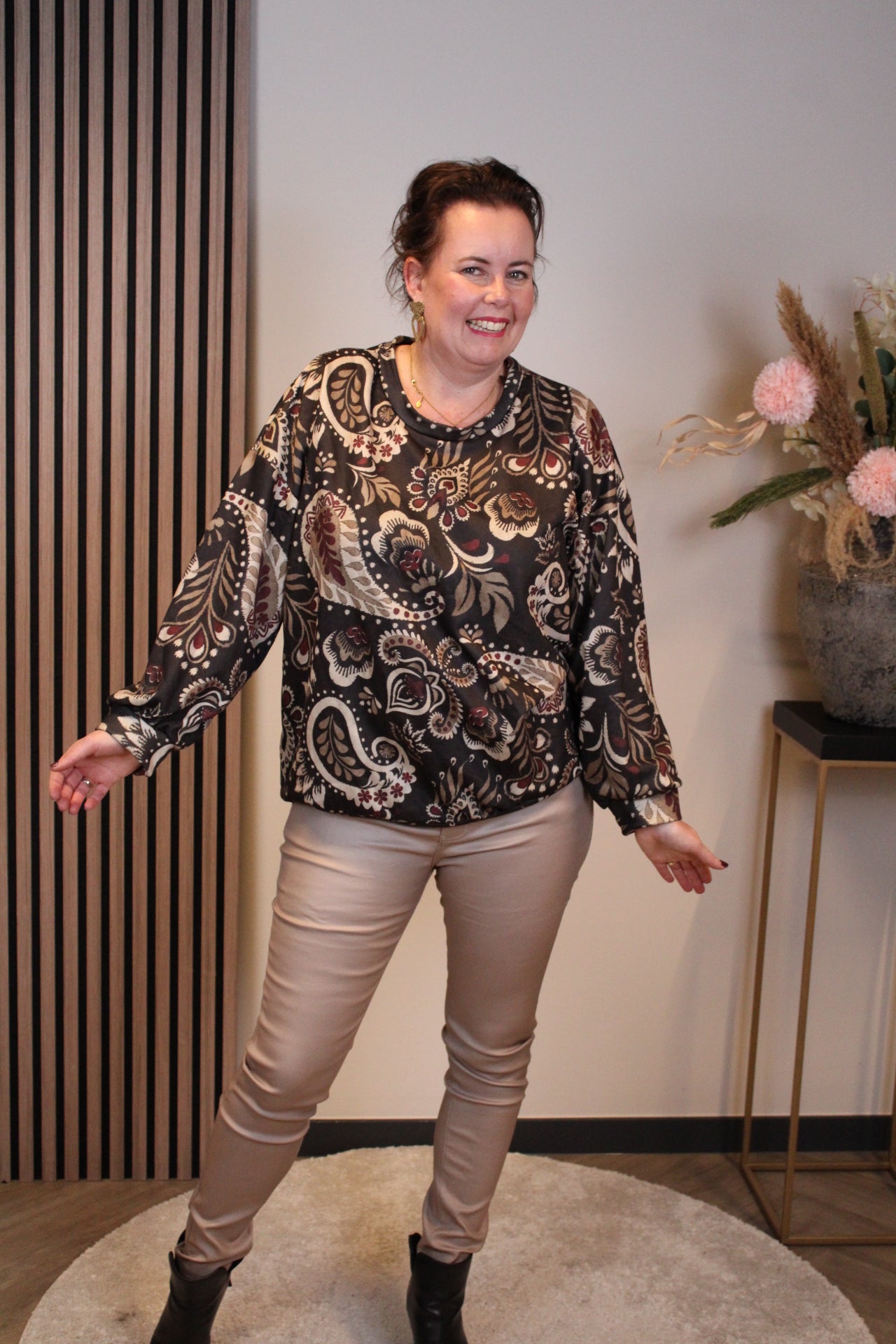 Mara | Bluse weiß Langarm 38 bis 48