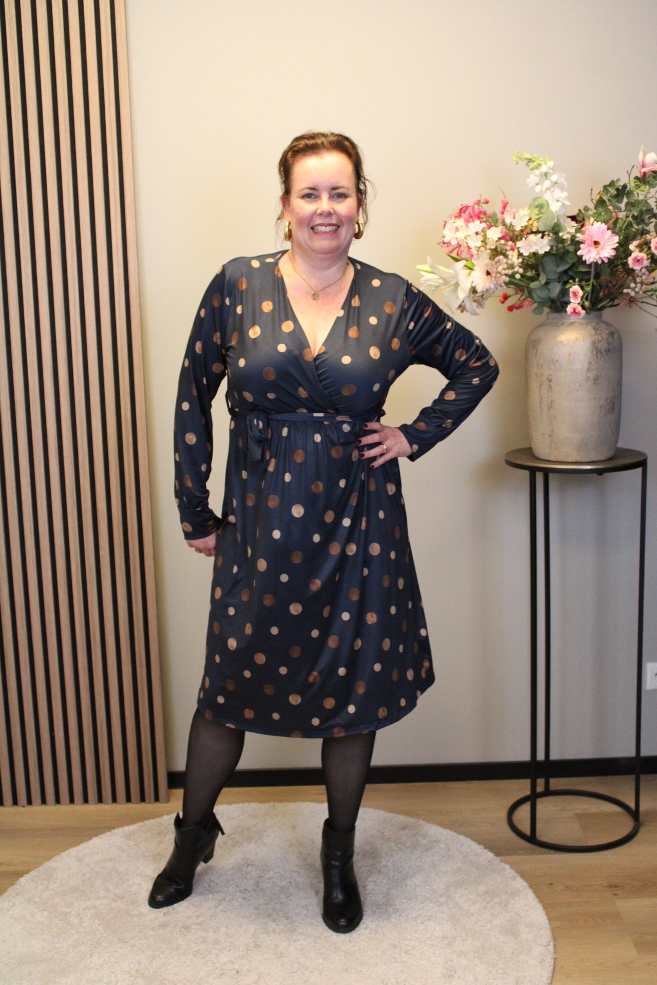 Fresia | Schwarzes Langarmkleid 38 bis 44