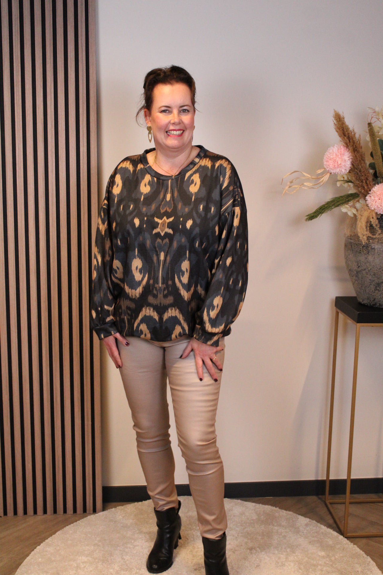 Mara | Bluse weiß Langarm 38 bis 48