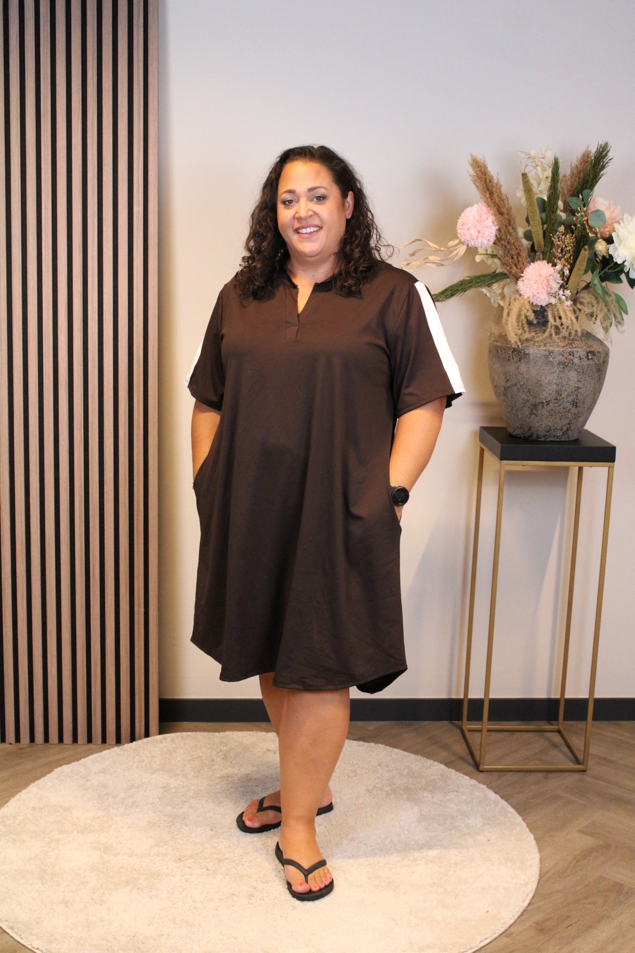 Yara | Jurk bruin 40 t/m 44