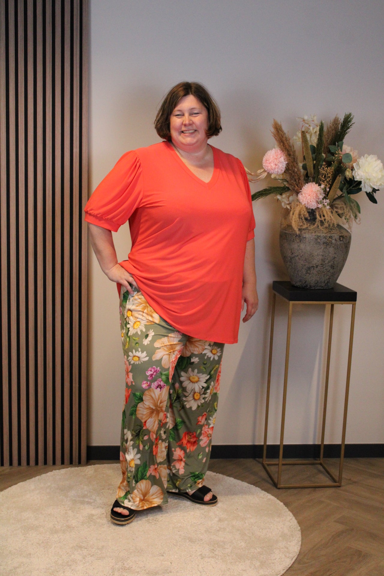 Dora | Bluse schwarz Langarm 52 bis 58