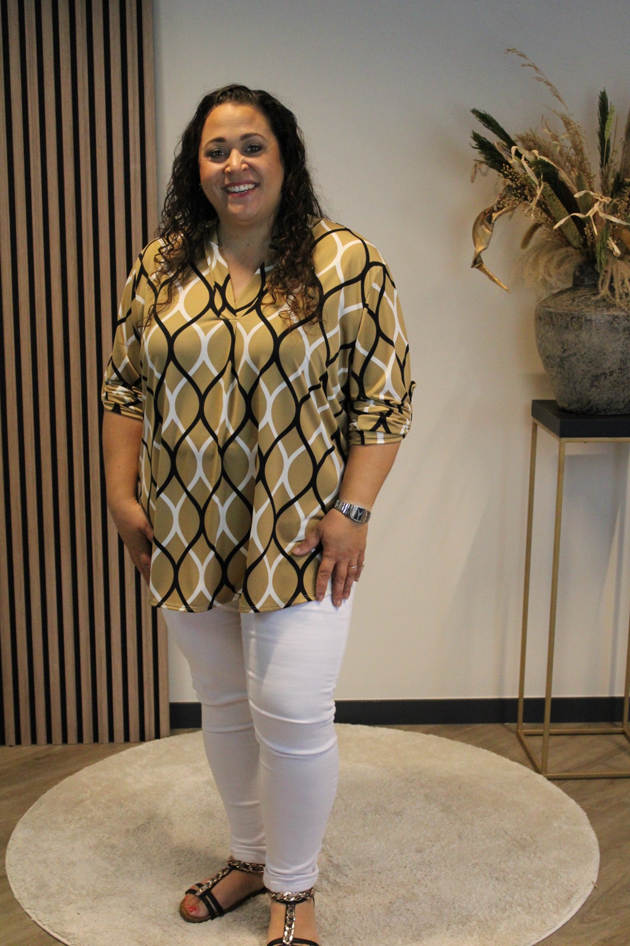 Hannah | Bluse camel 48 bis 52