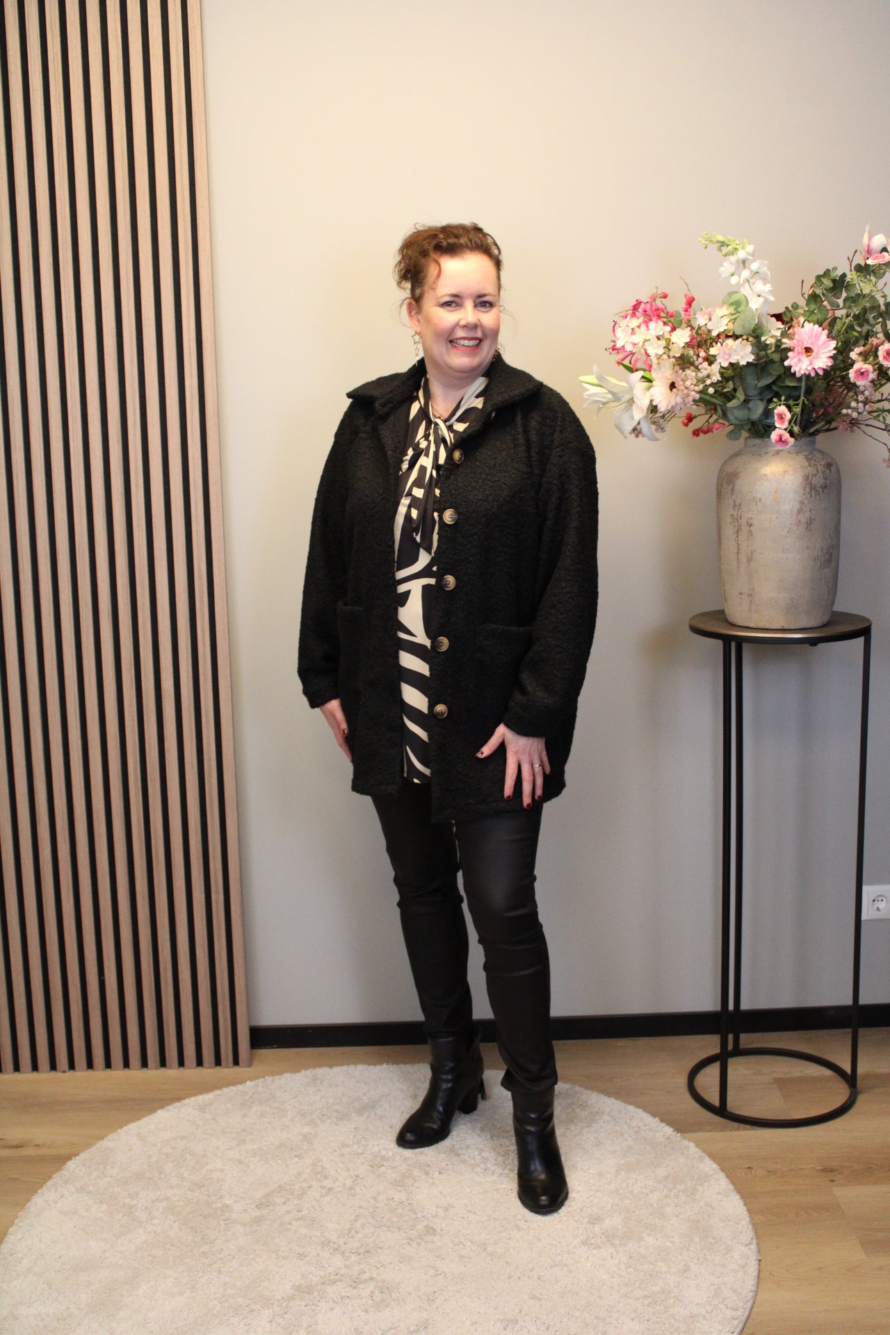 Miekje | Bluse braun Langarm 38 bis 48