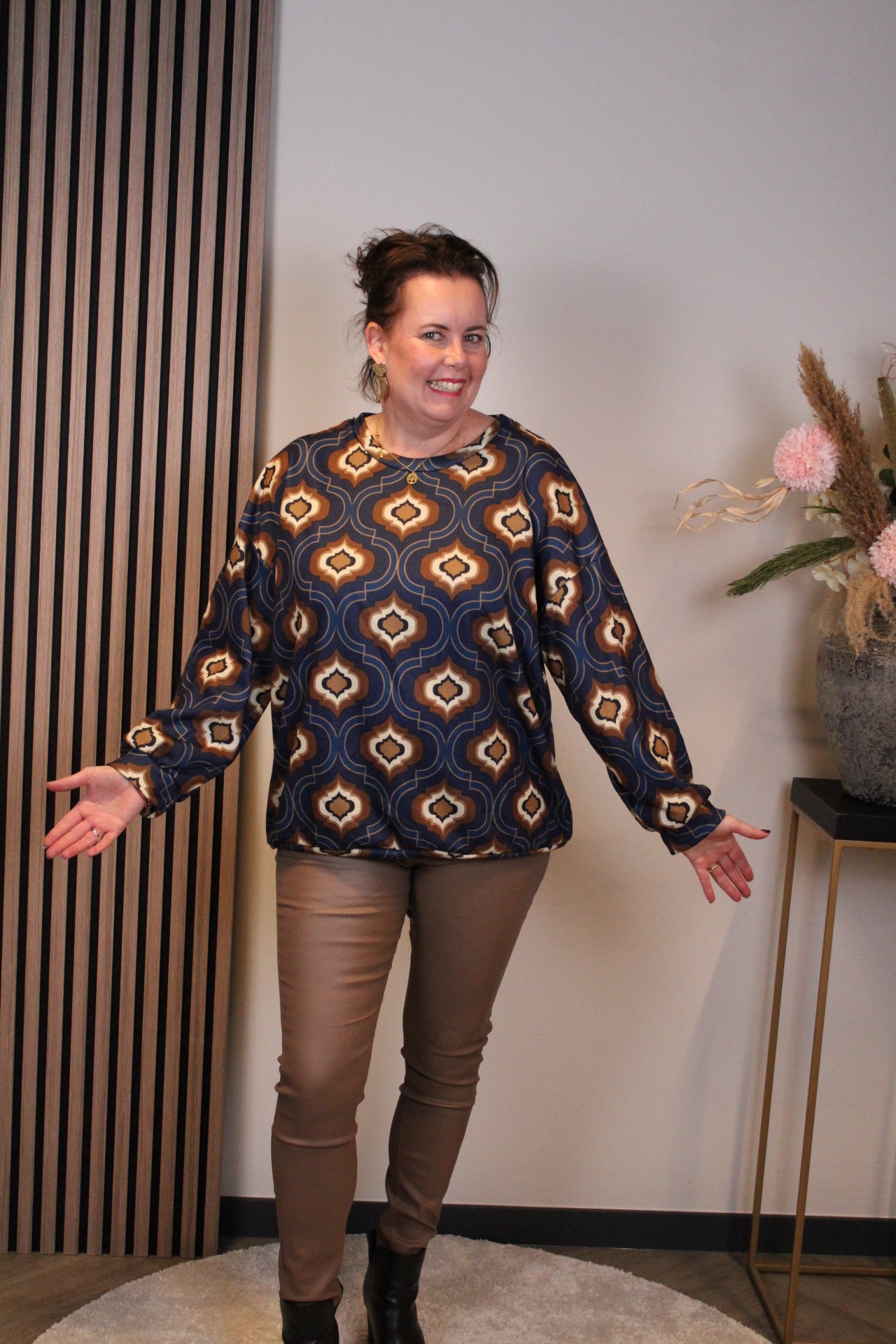 Mara | Bluse weiß Langarm 38 bis 48