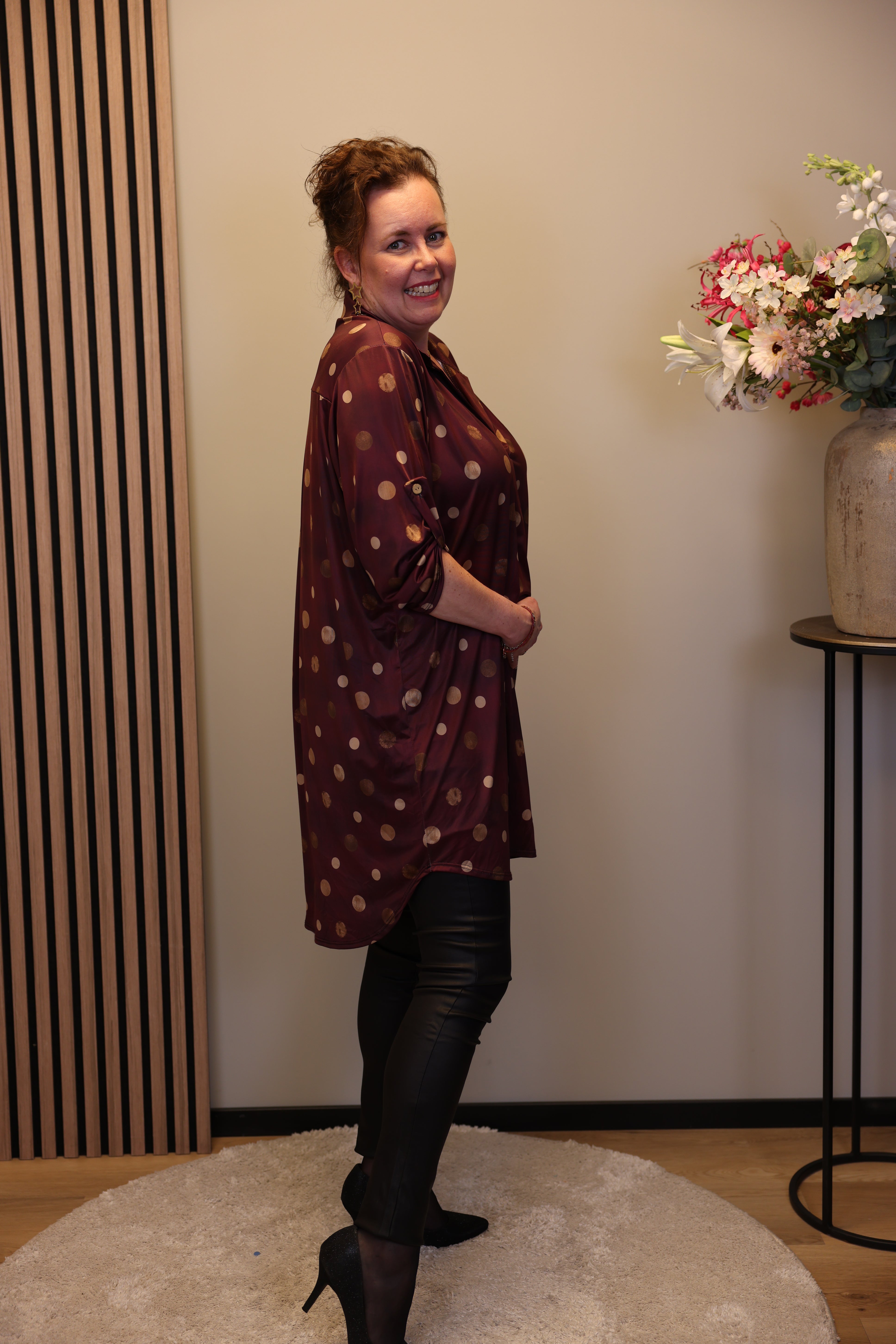 Senna | Tuniek roze met kraagje 48 t/m 52