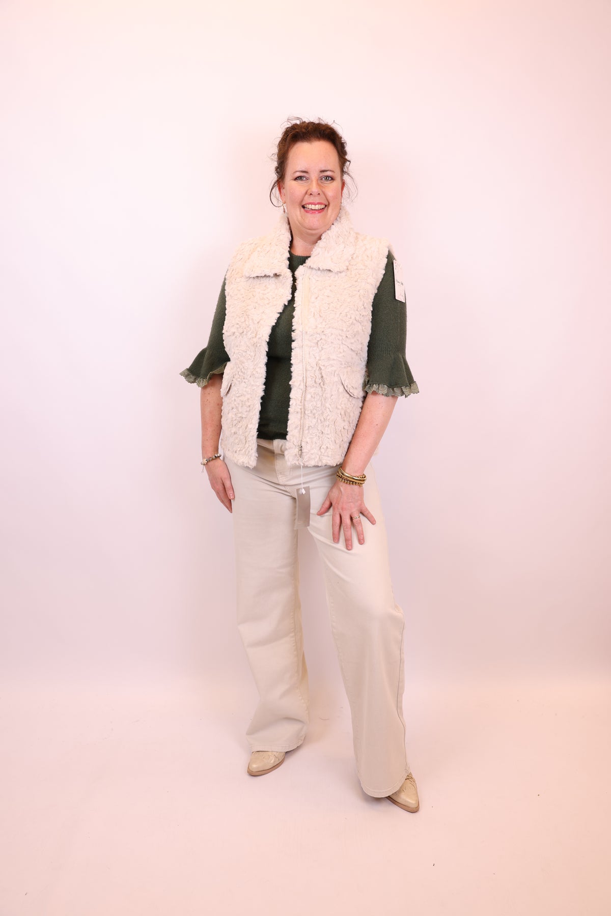 Maxime | Grüne Jeansjacke