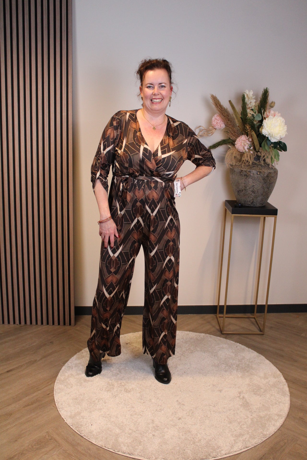 Dora | Bluse schwarz Langarm 52 bis 58