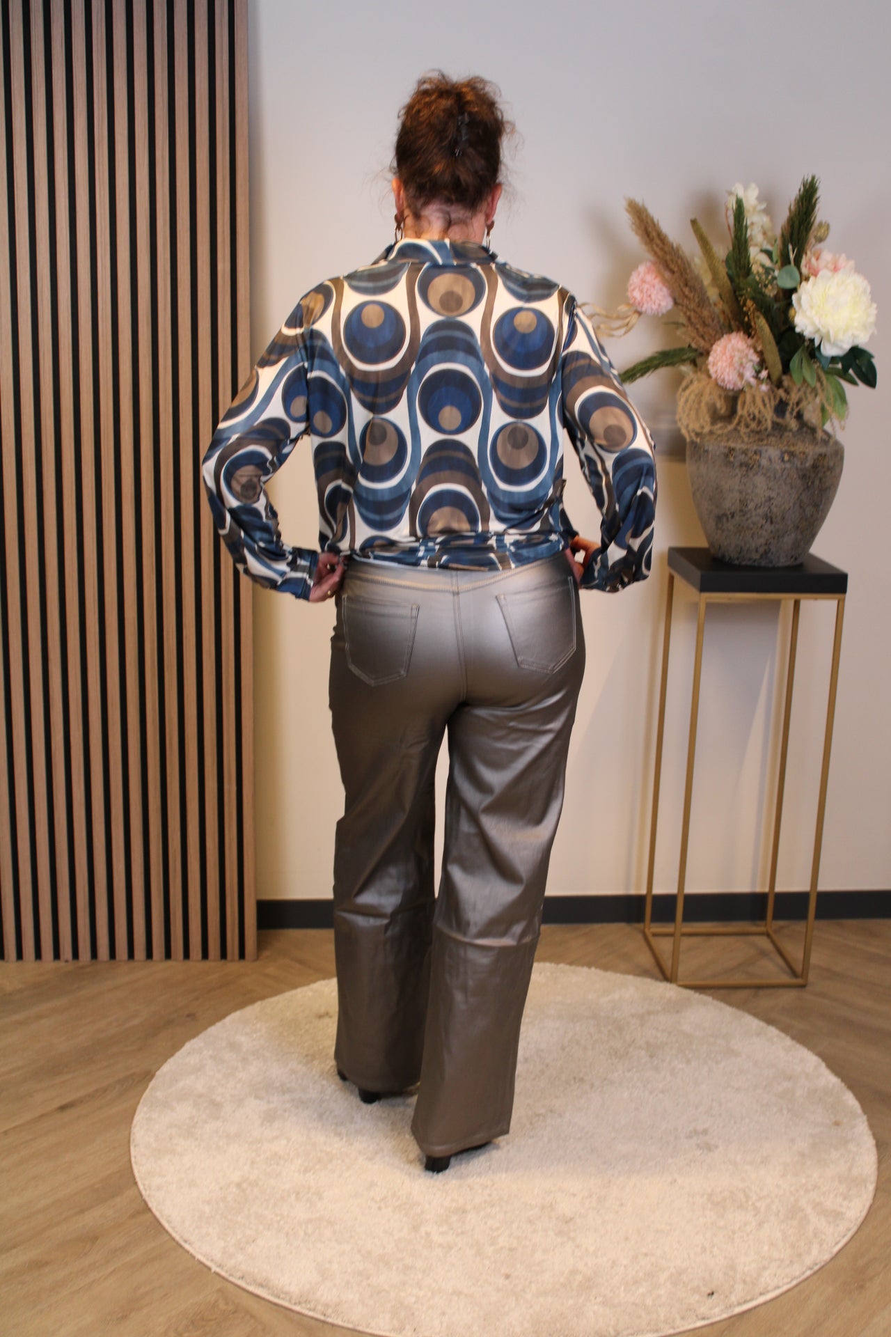 Irene chrome | Wide leg 38 - 48