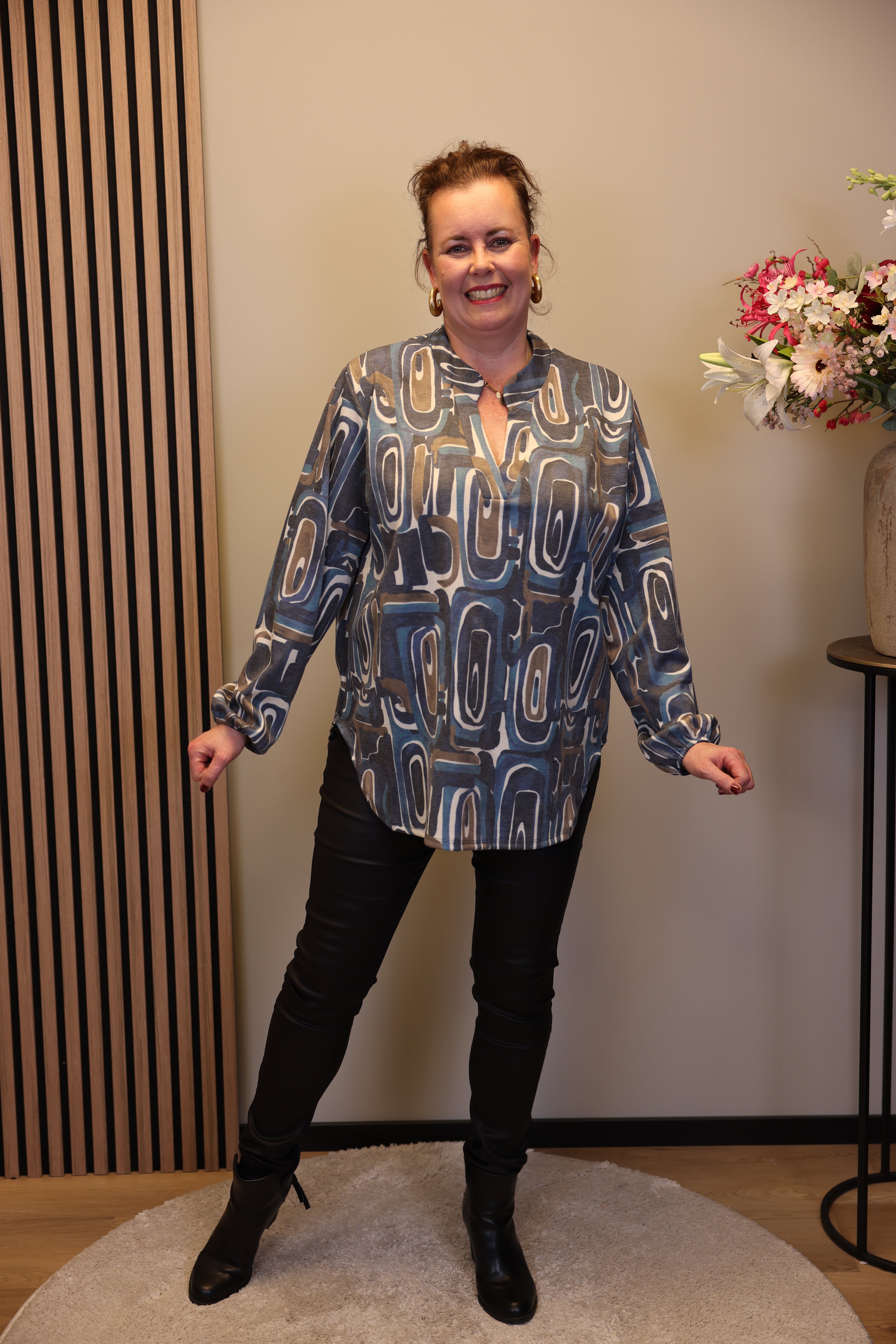 Mara | Bluse weiß Langarm 38 bis 48