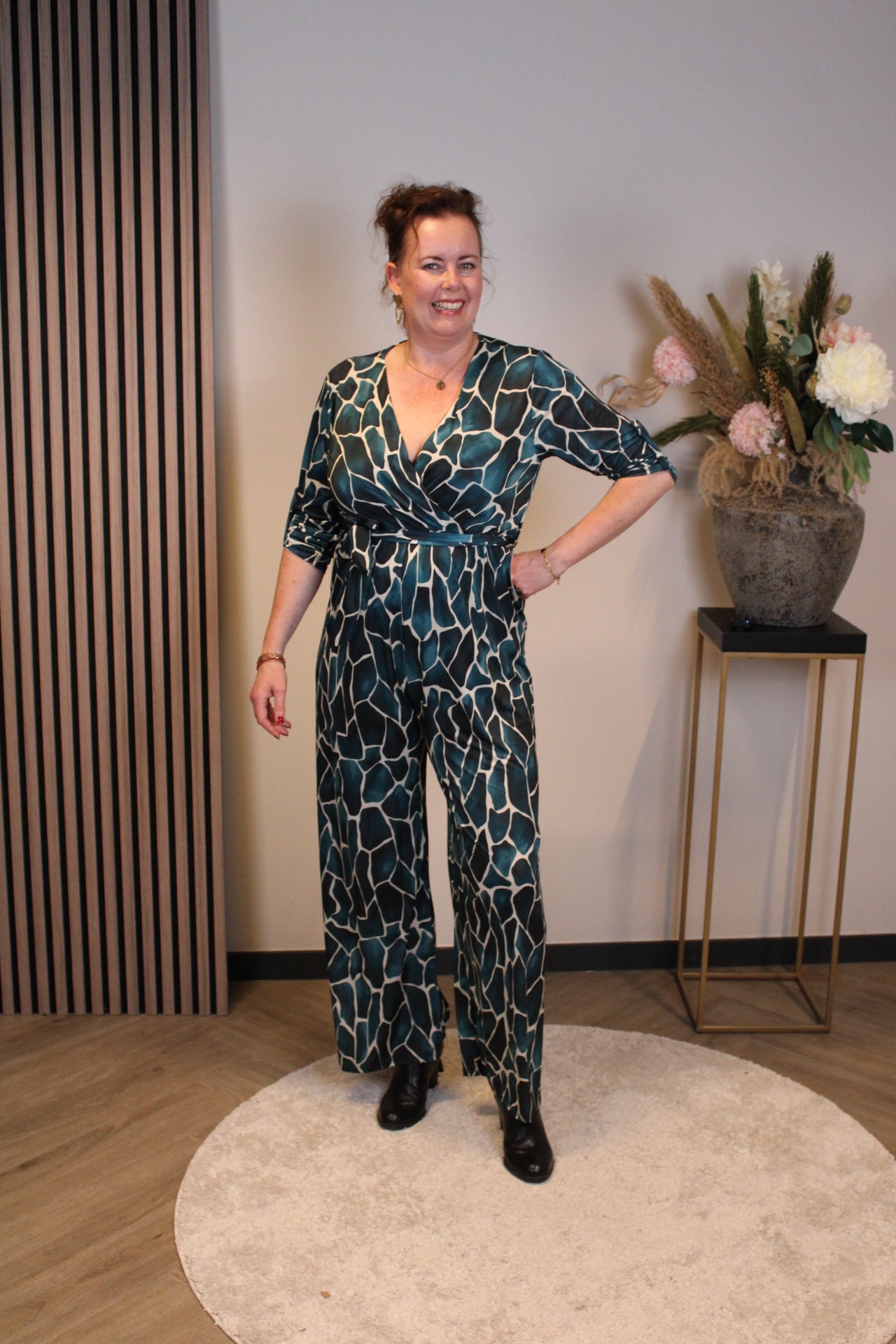 Dora | Bluse schwarz Langarm 52 bis 58