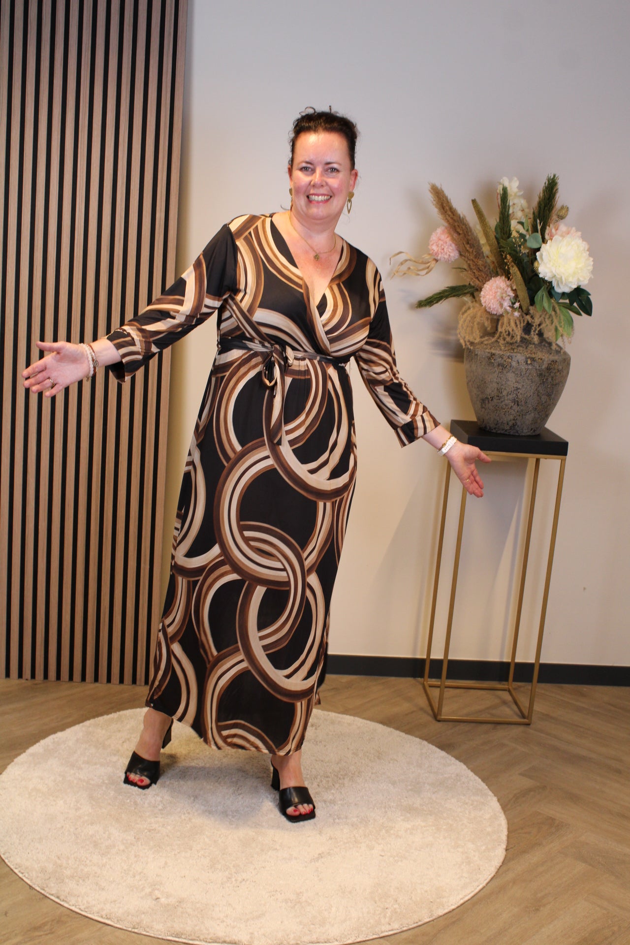 Dora | Bluse schwarz Langarm 52 bis 58