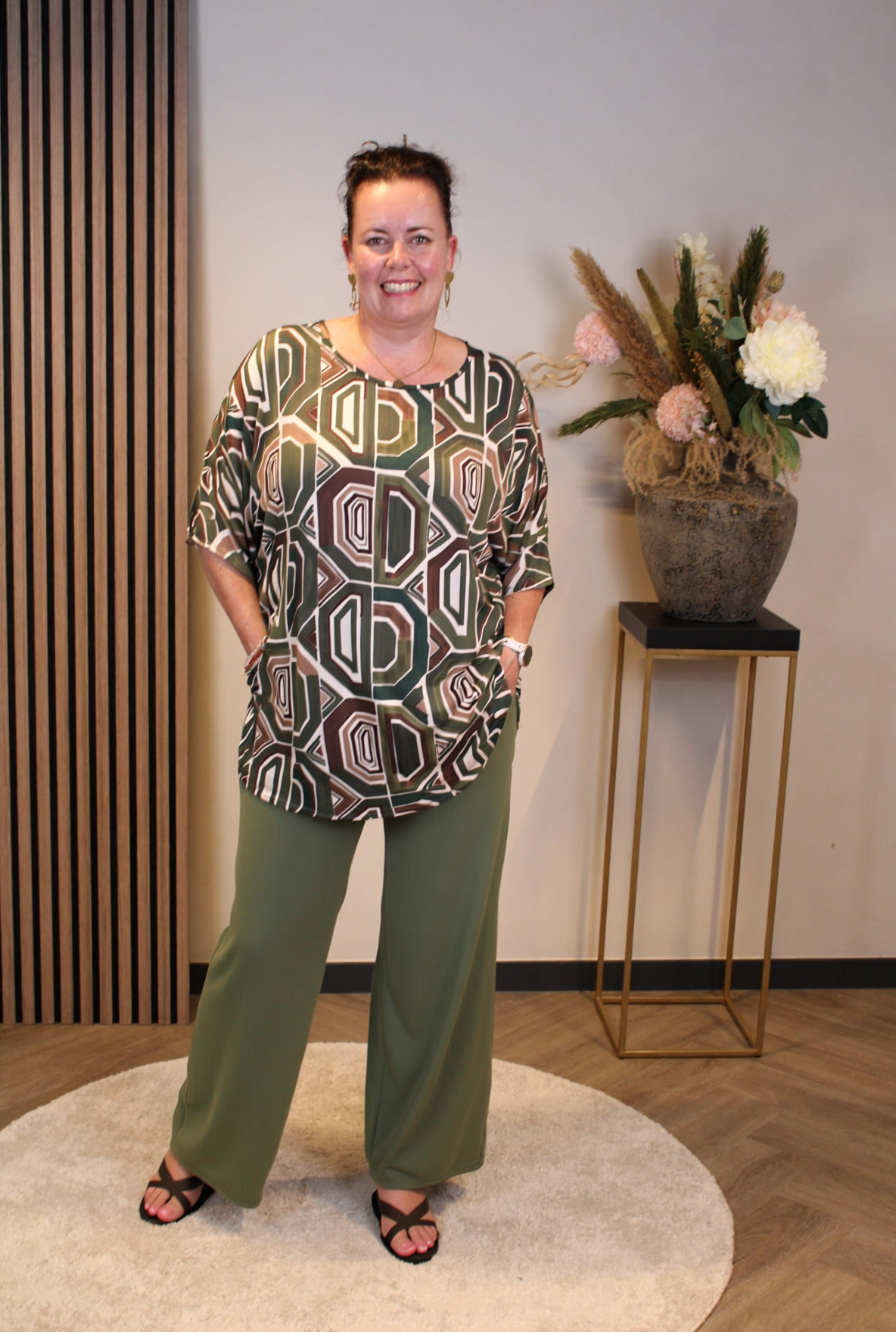 Dora | Bluse schwarz Langarm 52 bis 58