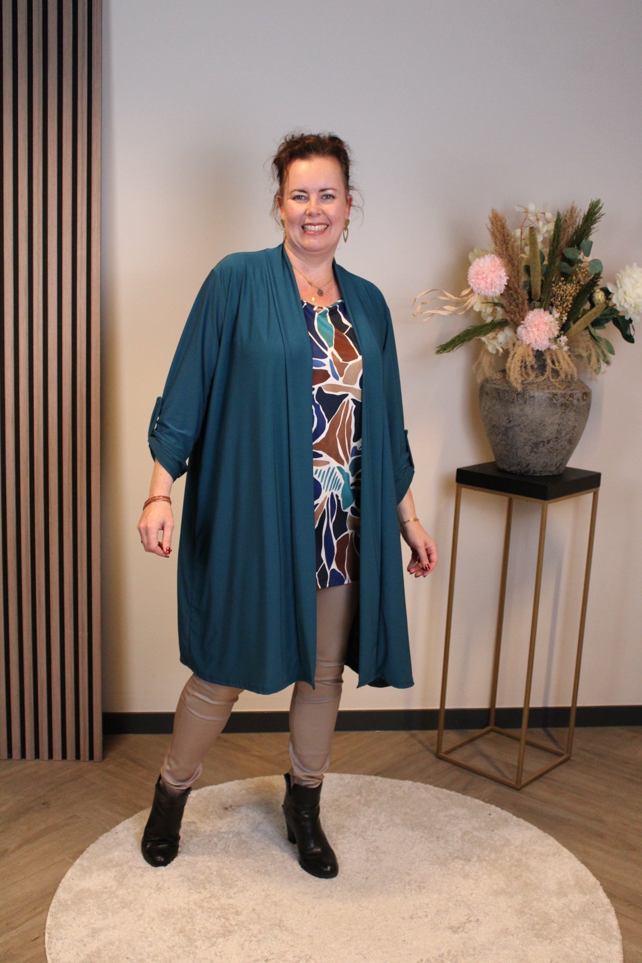 Sara | Bluse Langarm Grün 52 bis 58