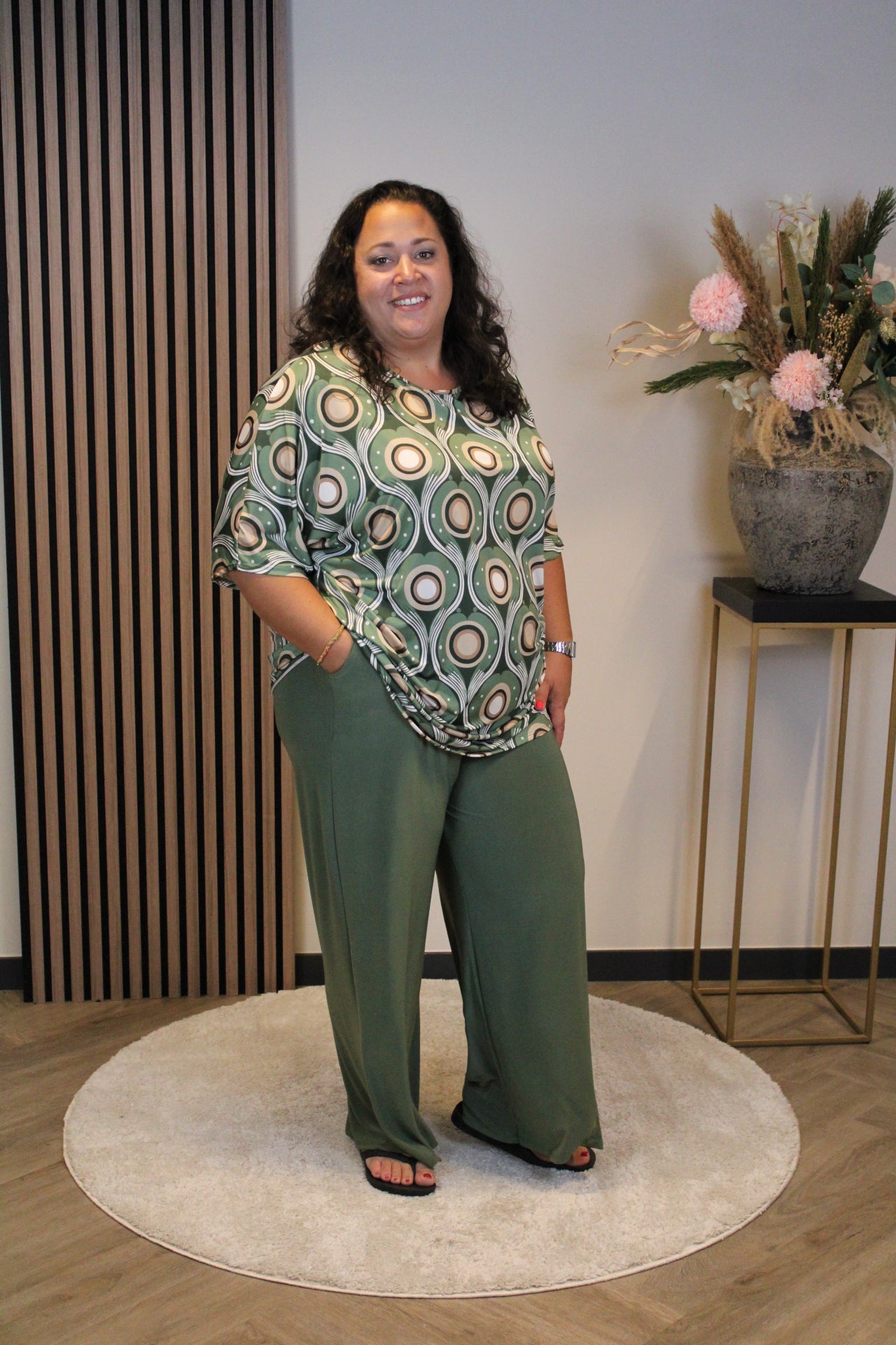 Dora | Bluse schwarz Langarm 52 bis 58