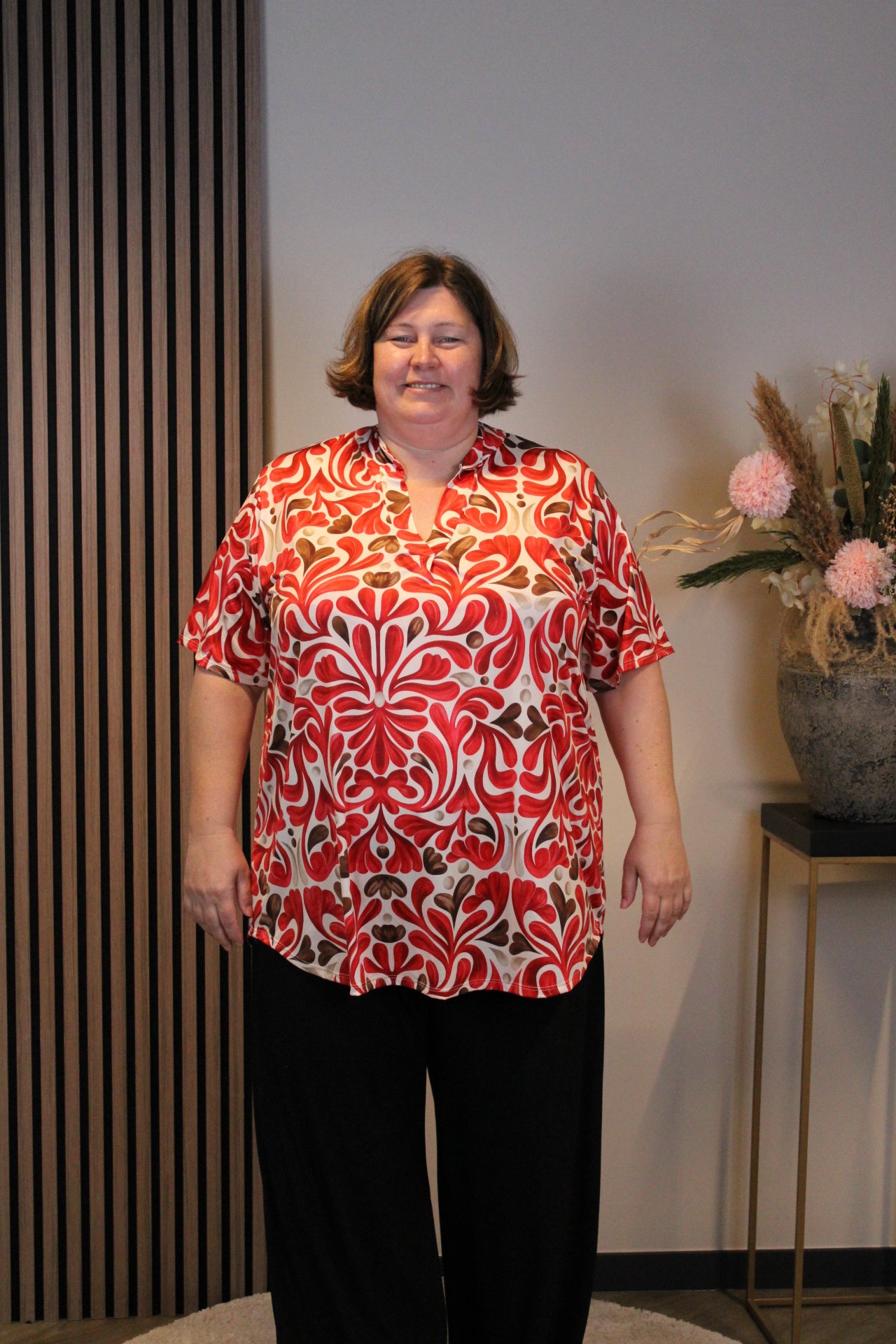 Aisha | Kurzarmbluse 52 bis 58