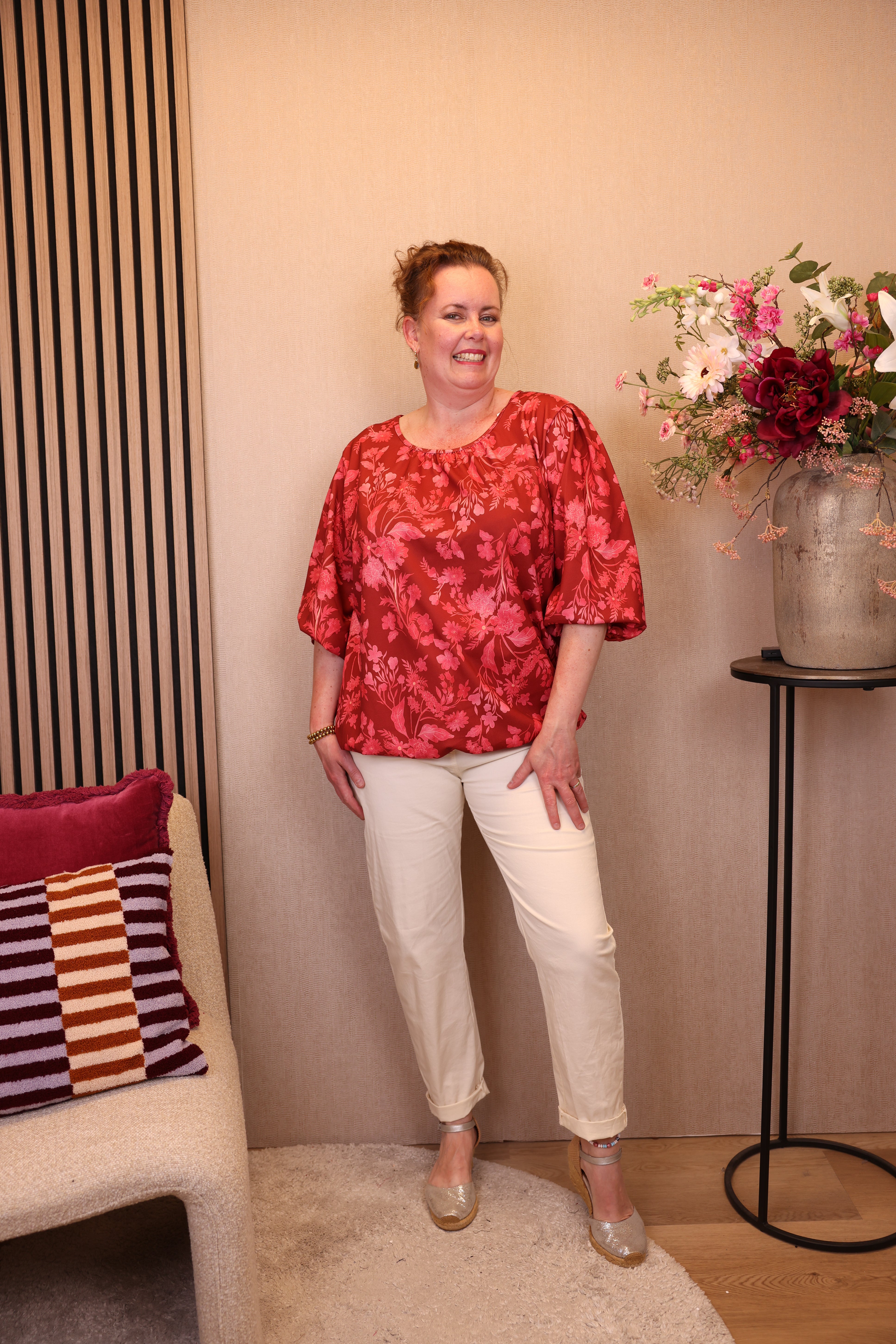 Dora | Bluse schwarz Langarm 52 bis 58