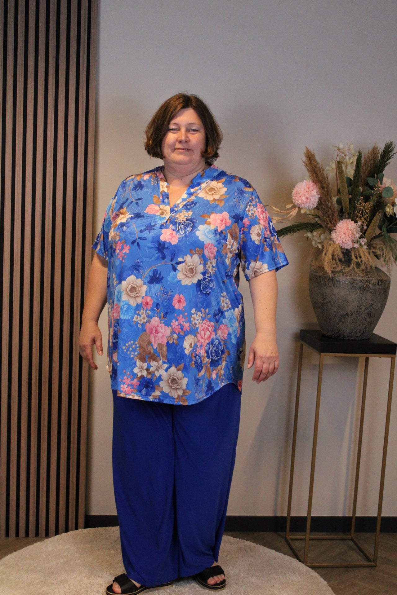 Dora | Bluse schwarz Langarm 52 bis 58