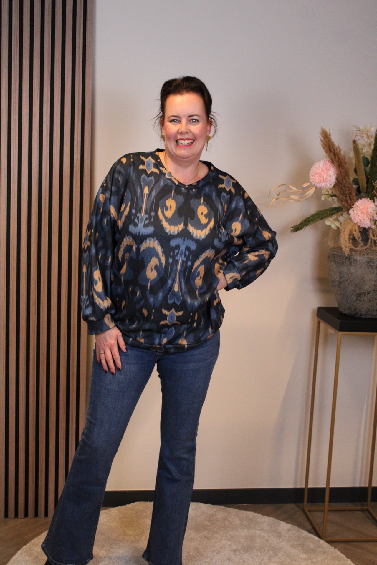 Mara | Bluse weiß Langarm 38 bis 48