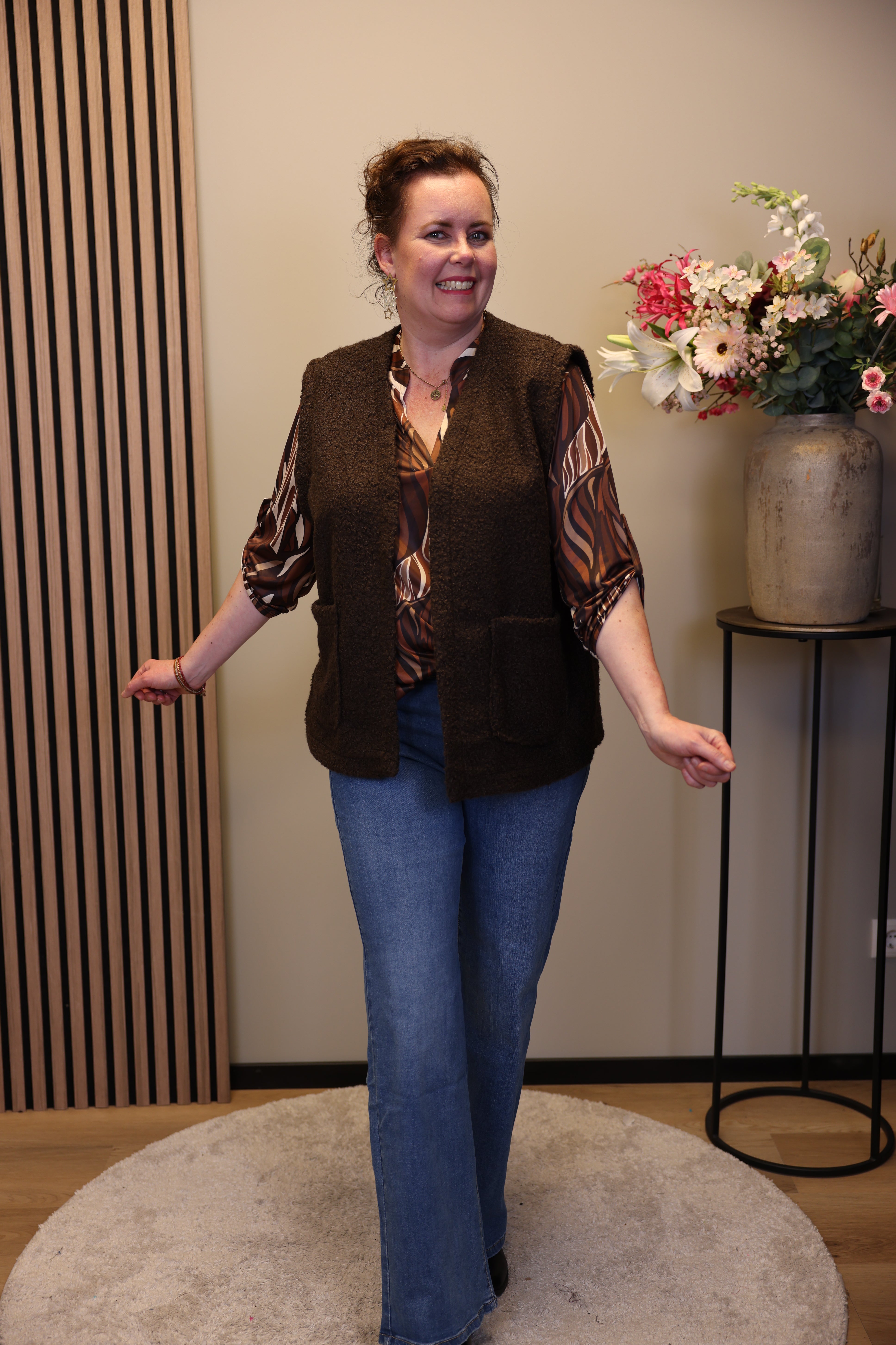 Mara | Bluse weiß Langarm 38 bis 48