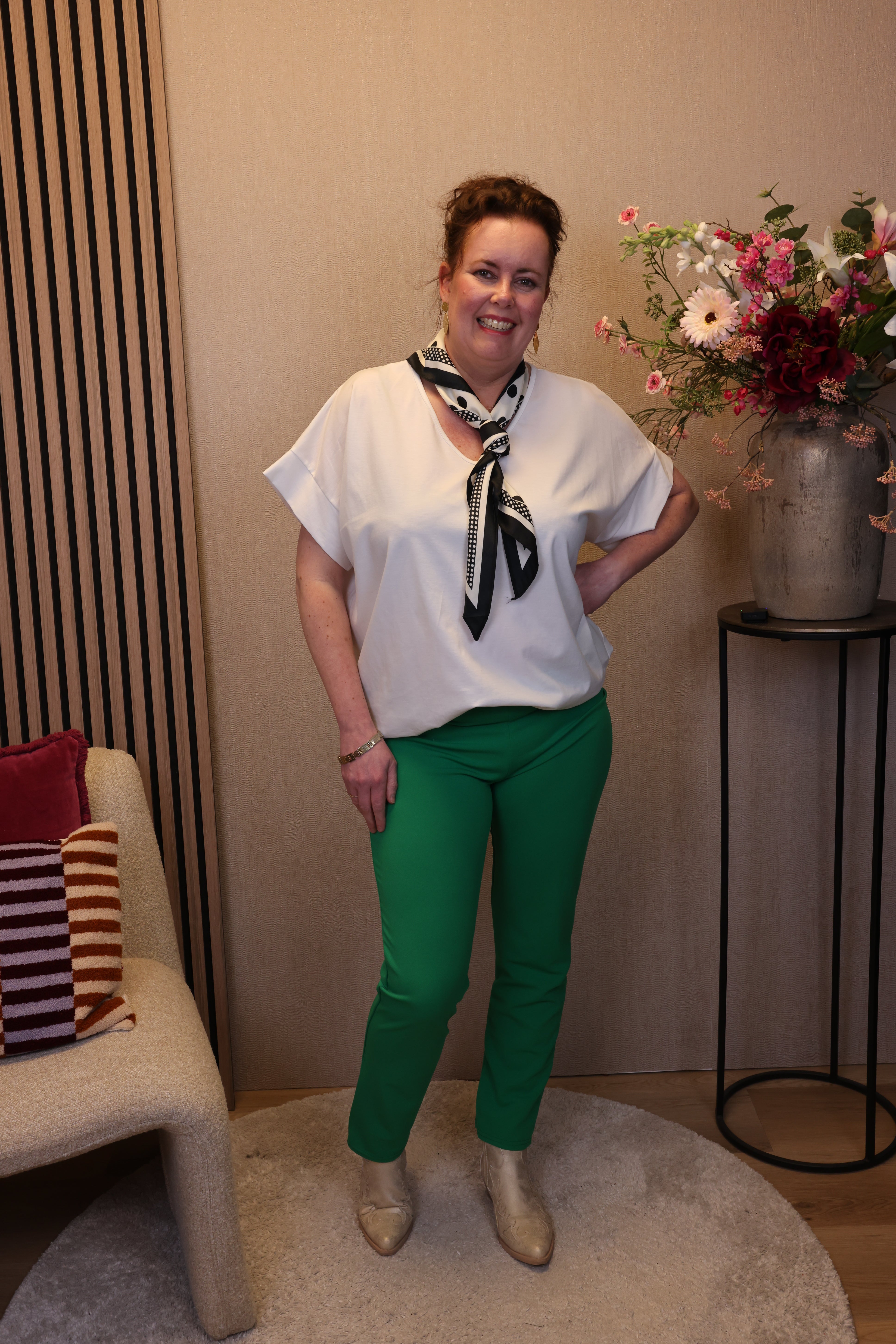 Dora | Bluse schwarz Langarm 52 bis 58