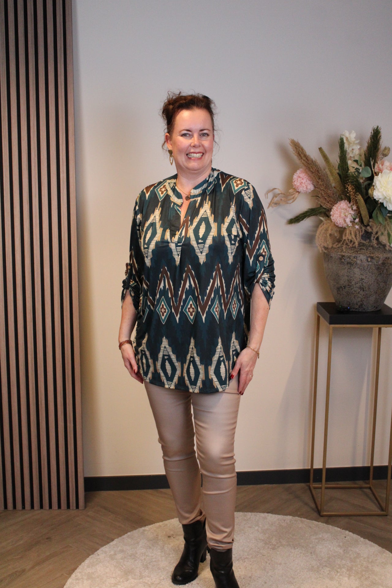 Mara | Bluse weiß Langarm 38 bis 48