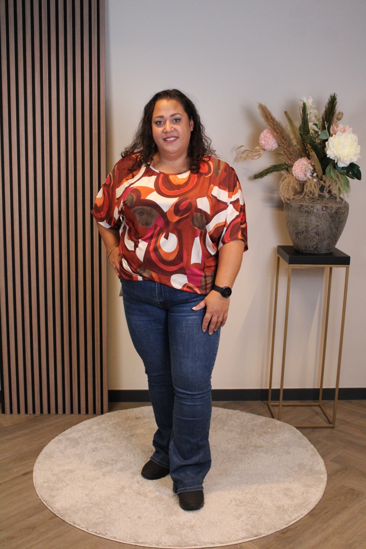 Lieke | Oberteil orange/rosa 48 bis 52