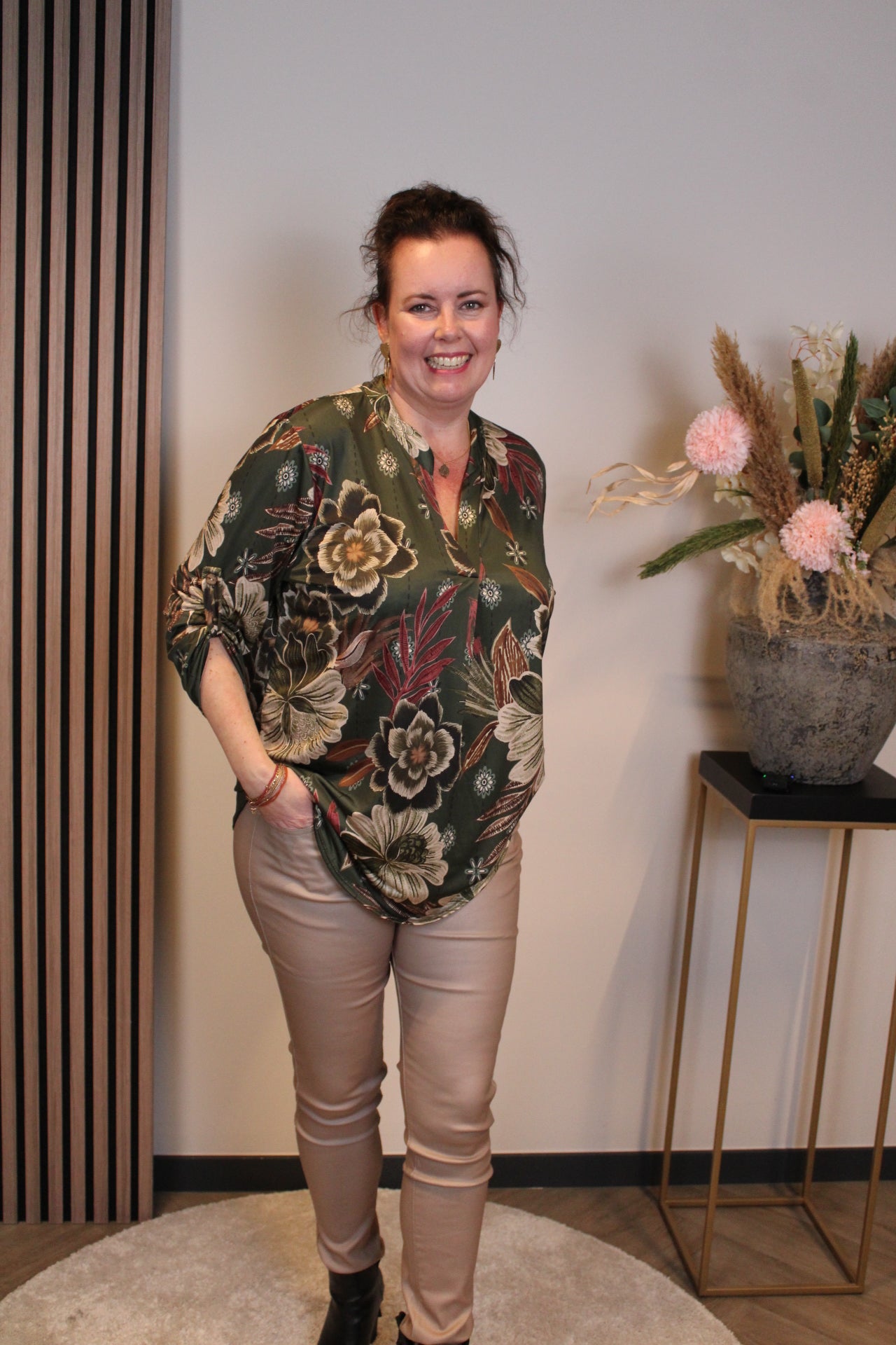 Mara | Bluse lila Langarm 38 bis 48