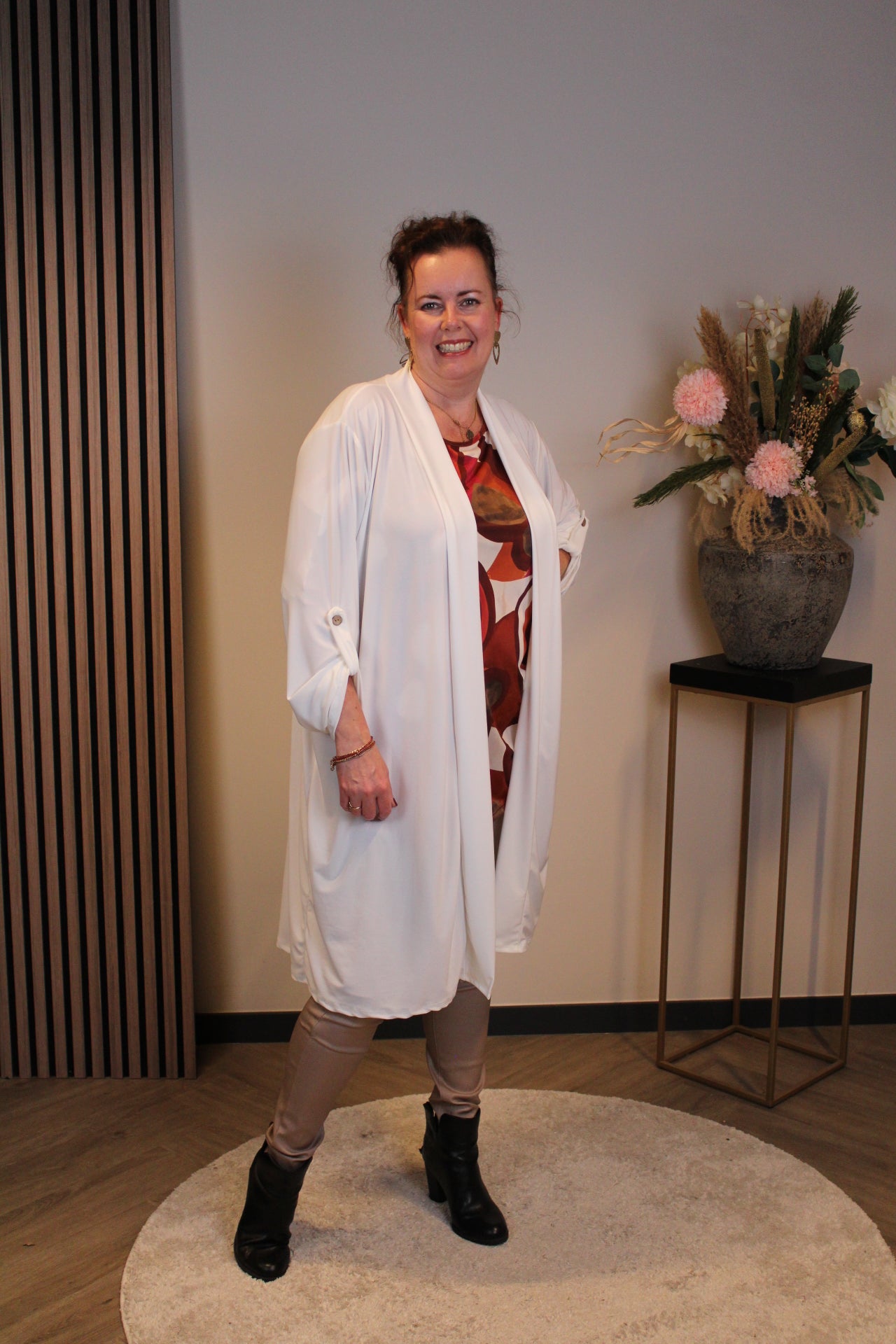 Evi | Dun vestje wit 48 t/m 52