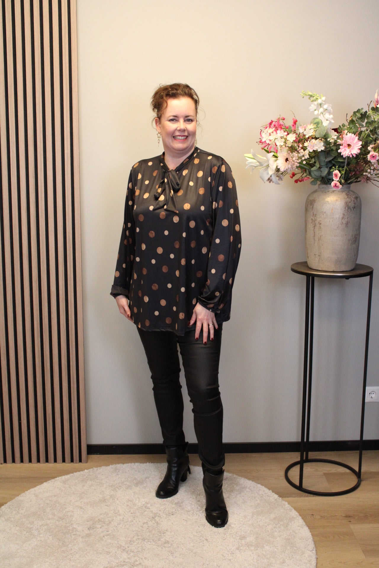 Hilda | Bluse grün Langarm 48 bis 52