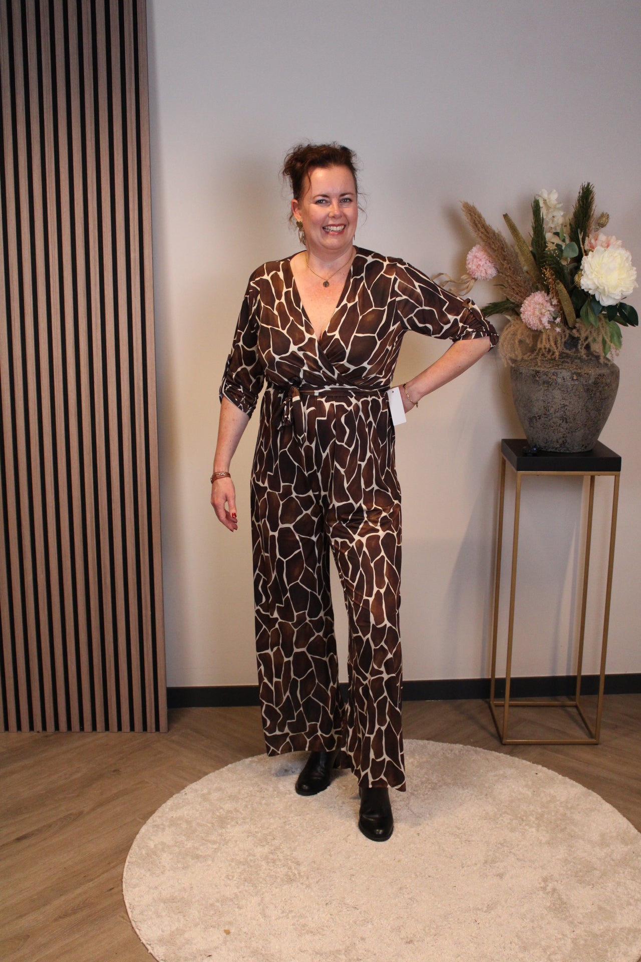 Dora | Bluse schwarz Langarm 52 bis 58