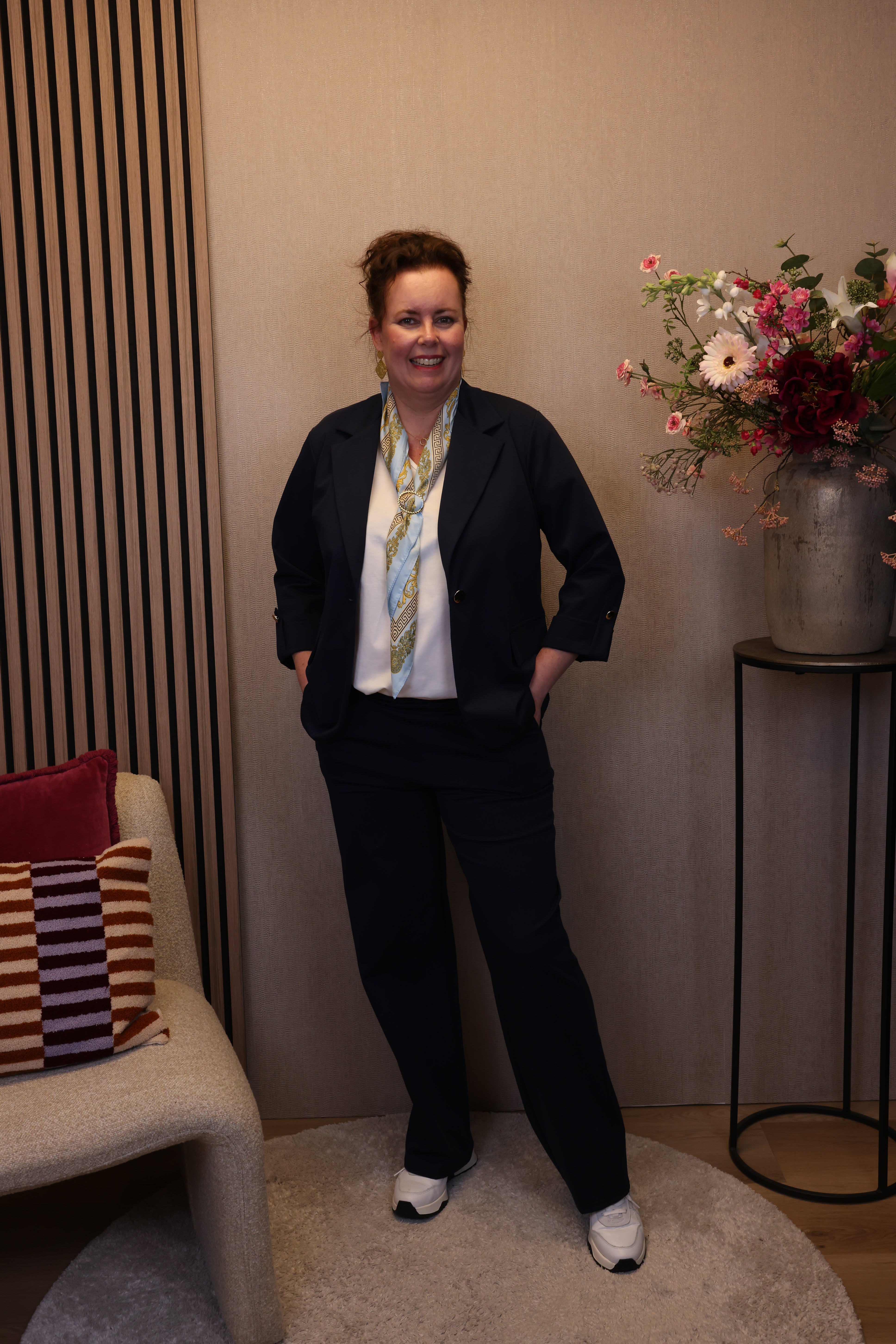 Dora | Bluse schwarz Langarm 52 bis 58