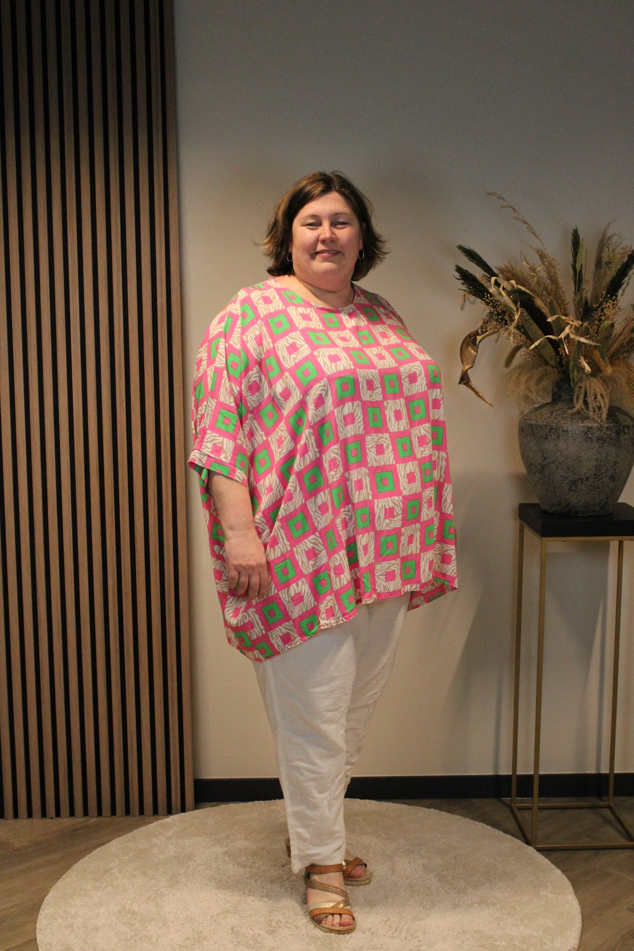Evita roze | Blouse 52 t/m 58