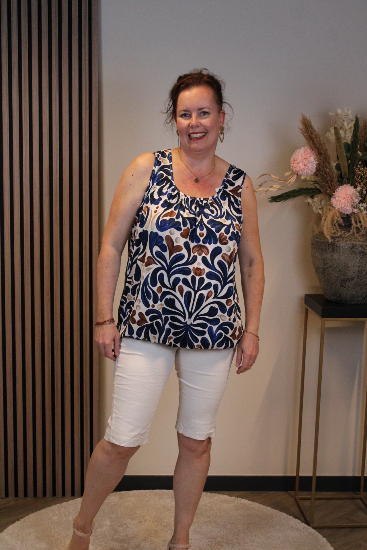 Silke | Top blau 38 bis 48