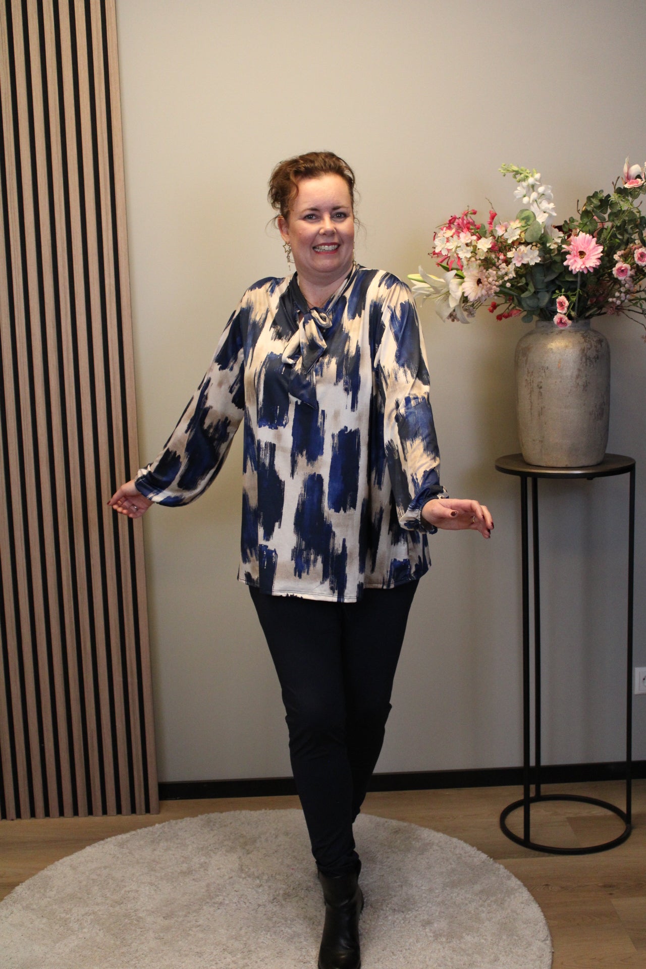 Hilda | Bluse grün Langarm 48 bis 52